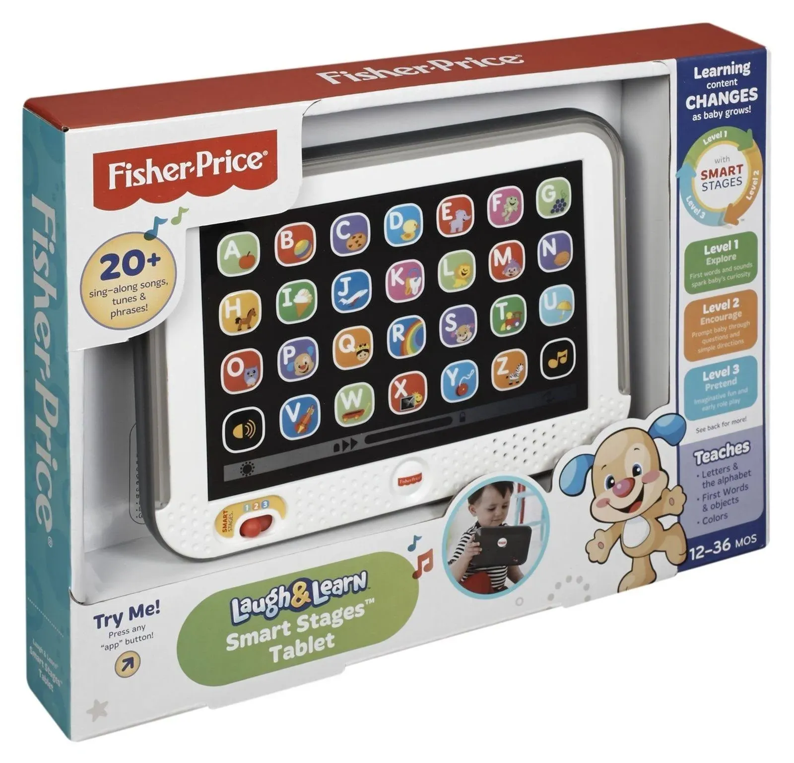 Fisher Price Laugh & Learn Smart Stages Tablet, Gray