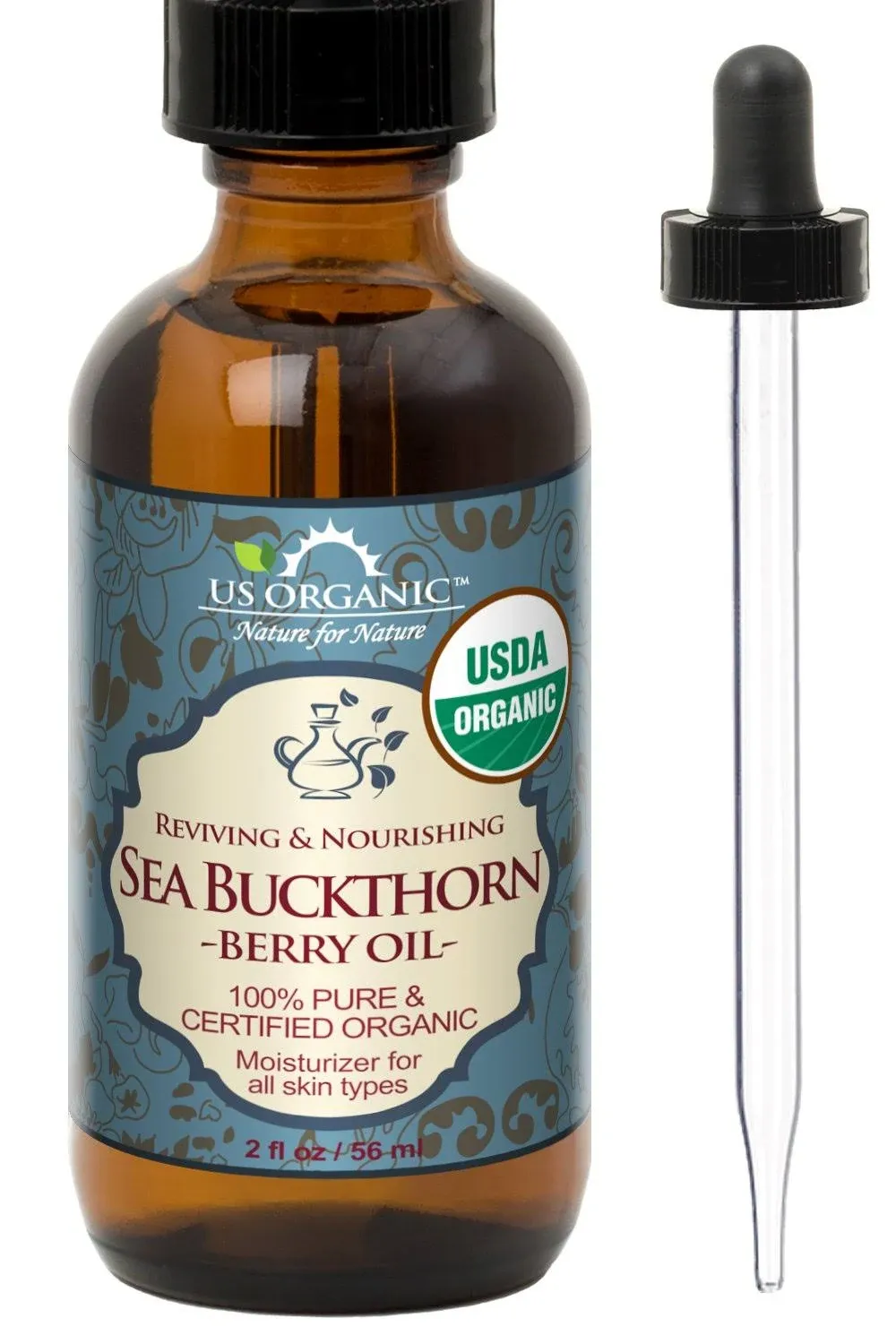 US Organic Sea Buckthorn Berry Fruit Oil