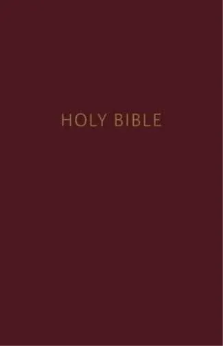 NKJV, Pew Bible, Large Print, Hardcover, Burgundy