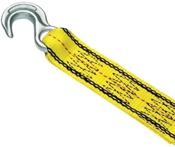 PRO GRIP EMERGENCY TOW STRAP 25&#039; x 2&#034; WITH HOOKS 8500LB BREAK STRENGHT 141025