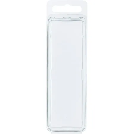 Clear Plastic Clamshell Storage Container, 4&#034; H x 1.1875&#034; W x 1.125&#034; D, 10 Pack