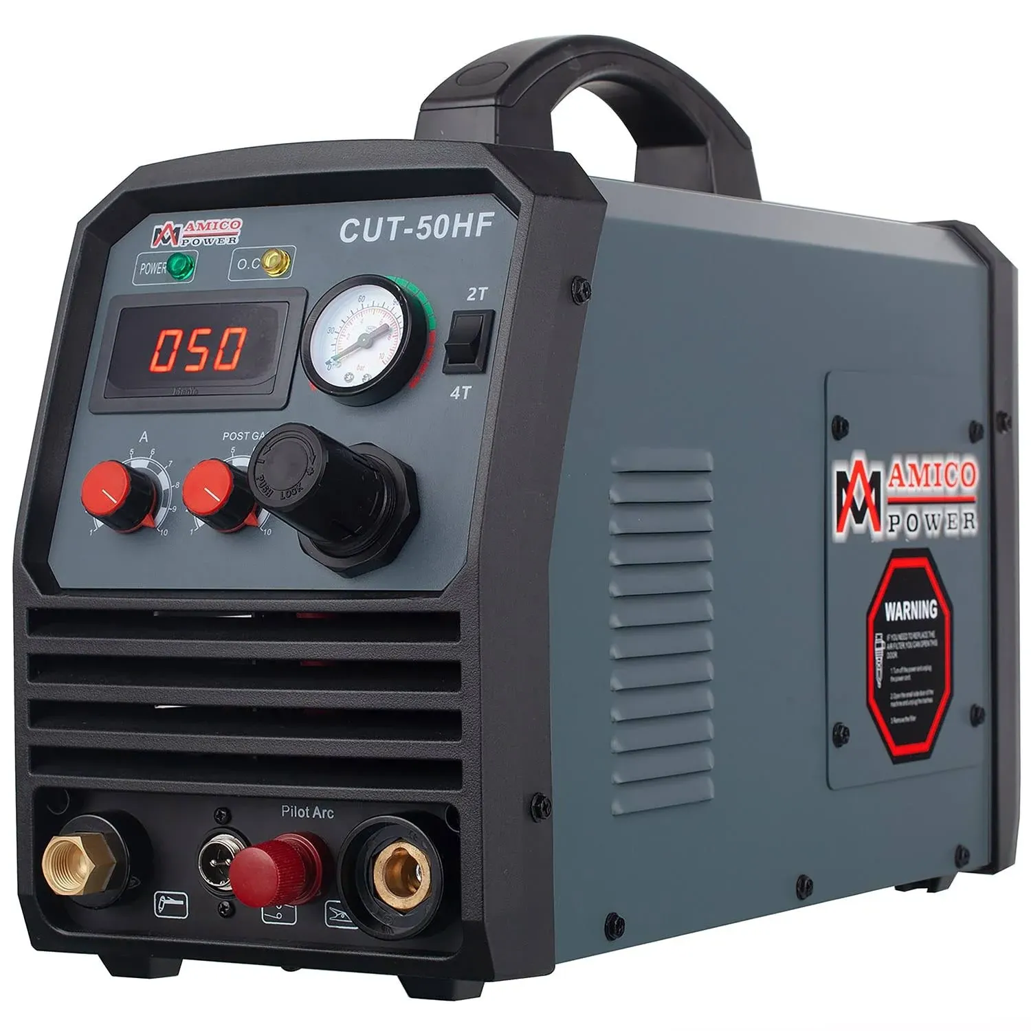 Amico Electric CUT-50HF 50 Amp Non-Touch Pilot Arc Plasma Cutter, Pro.