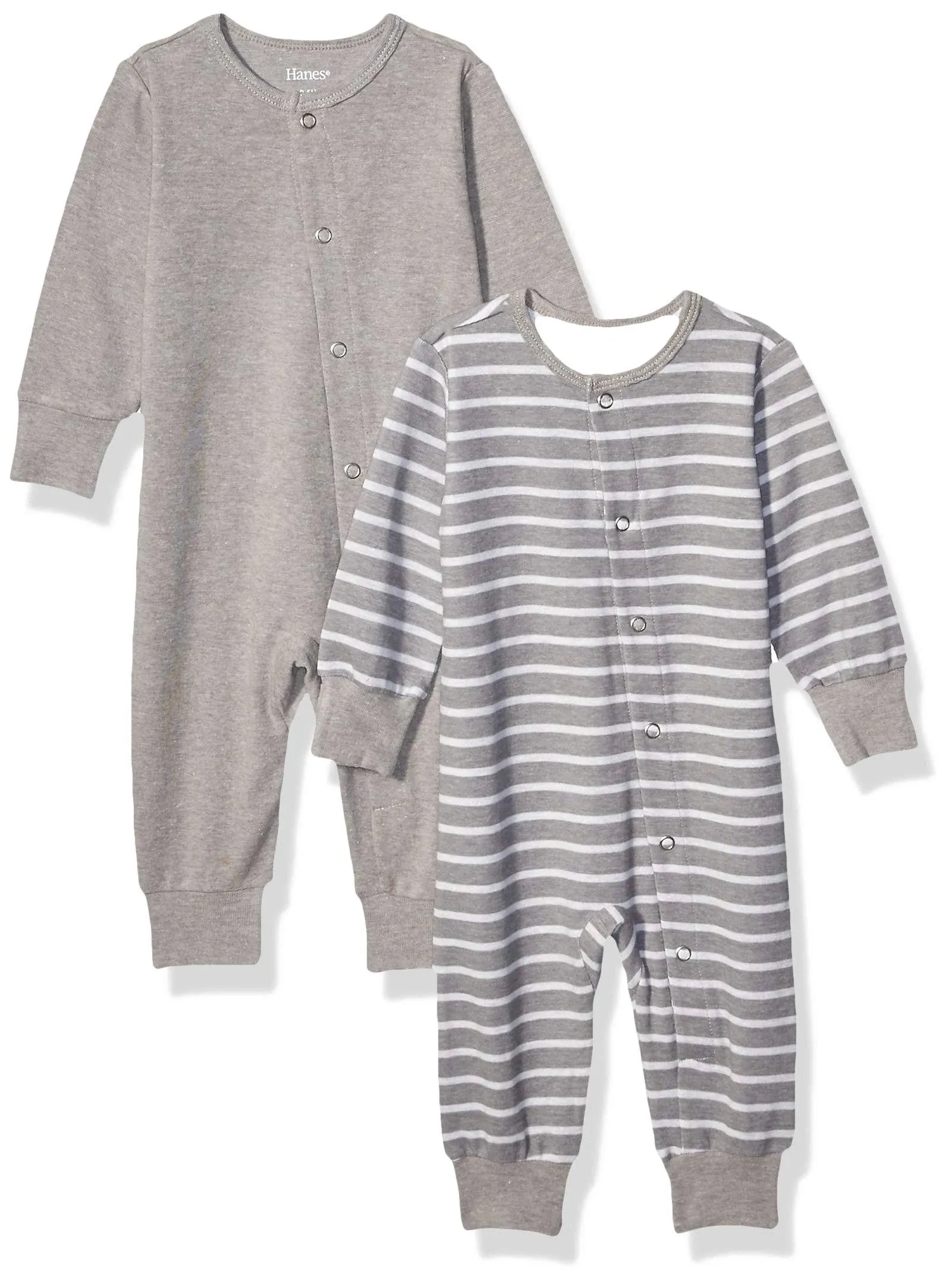 Hanes Boys&#039; Ultimate Baby Flexy 2 Pack Sleep and Play Suits