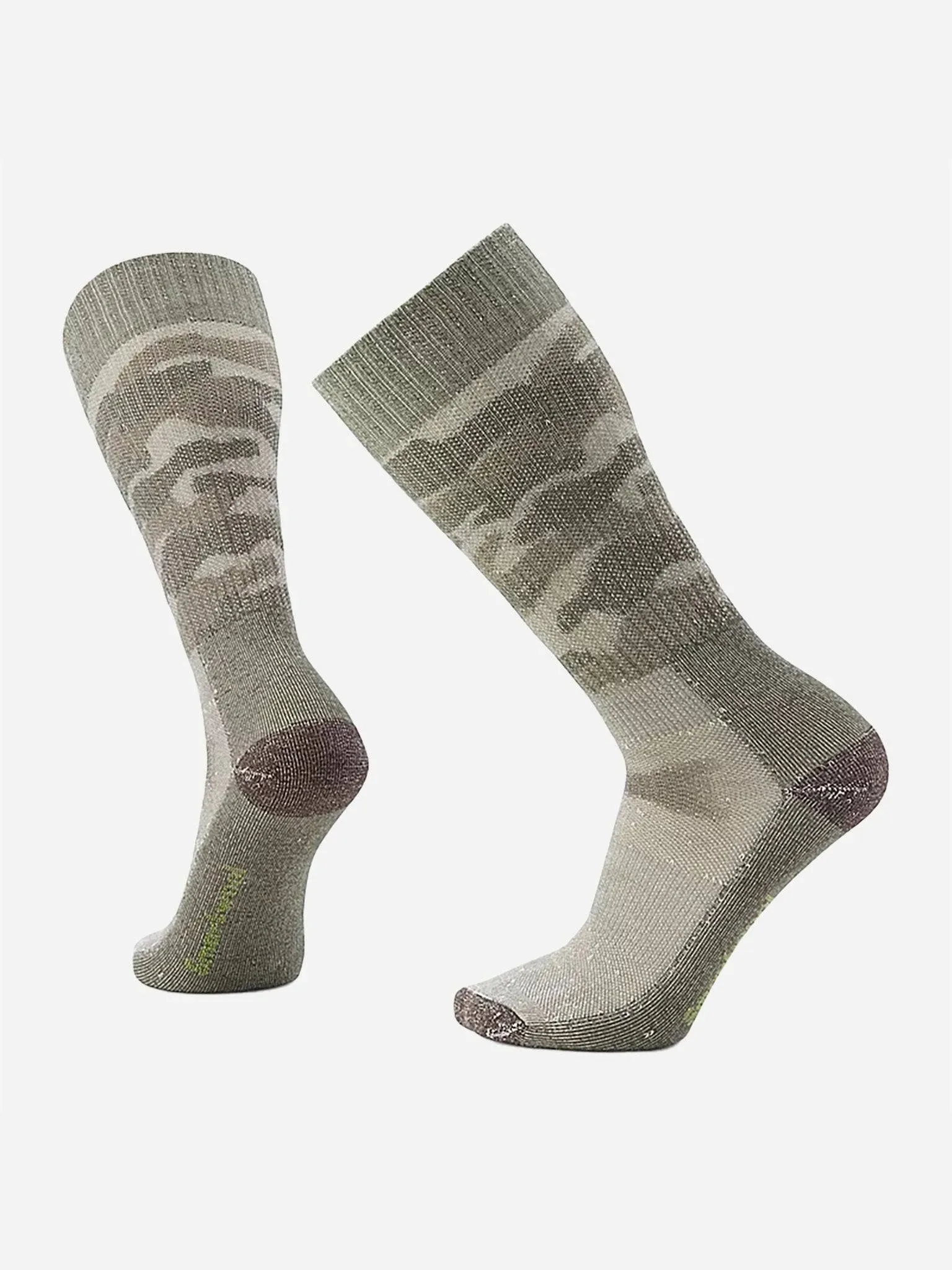 Smartwool Men's Hunt Classic Edition Full Cushion Camo Tall Crew Sock - Large - Military Olive