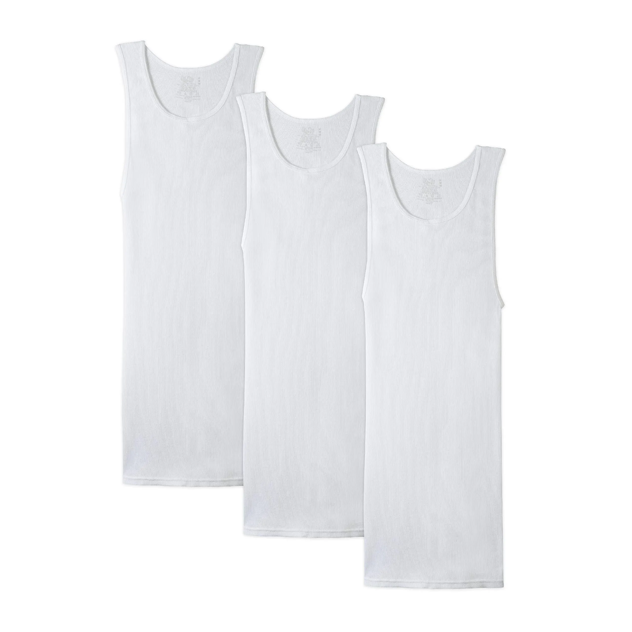 "Fruit of the Loom Men's Athletic Shirts - 3-Pack, White"