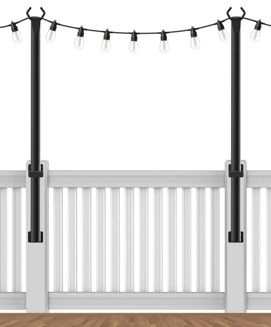 AILBTON Suspension Outdoor String Light Poles Light for Outside Lights Hanging ...