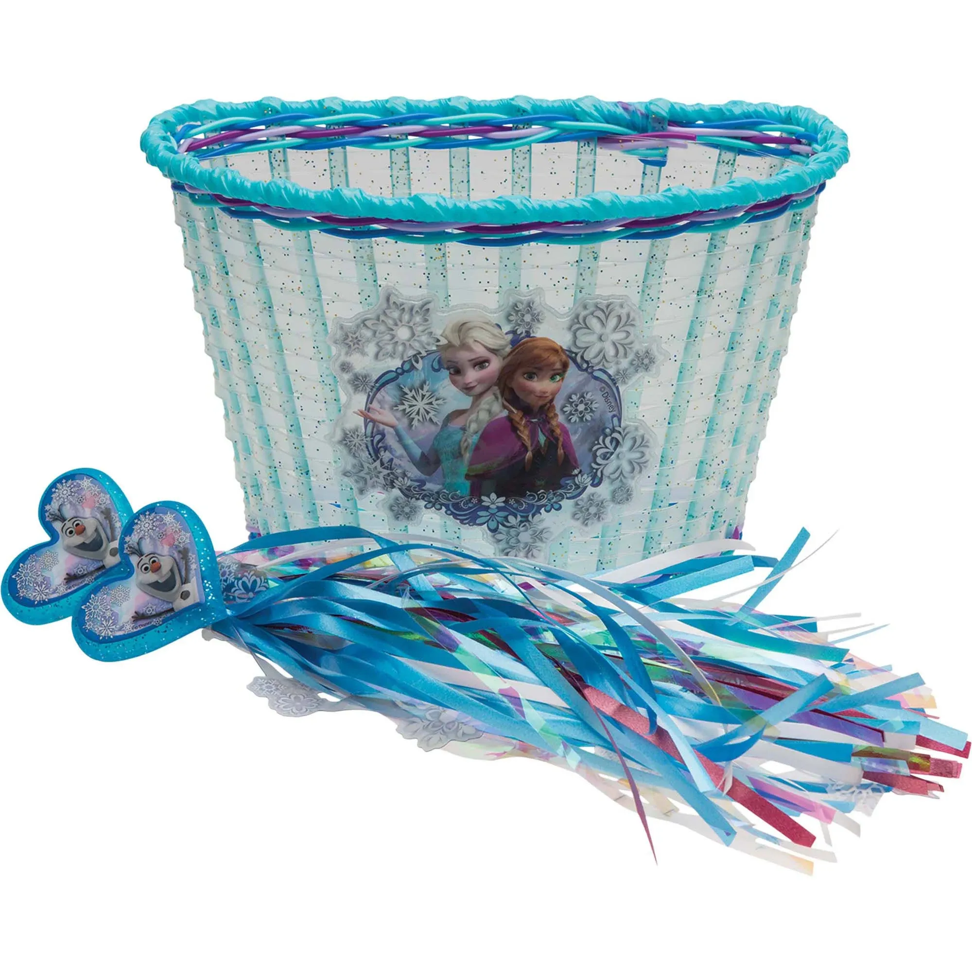 Canasta Para Bicicletas Y Serpentinas Para Ninos De Frozen De Disney