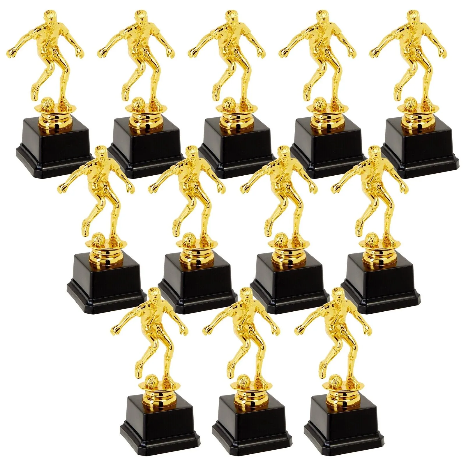 Soccer Trophy - 12-Pack Gold Trophy - Plastic Trophies Award Recognition for Soc