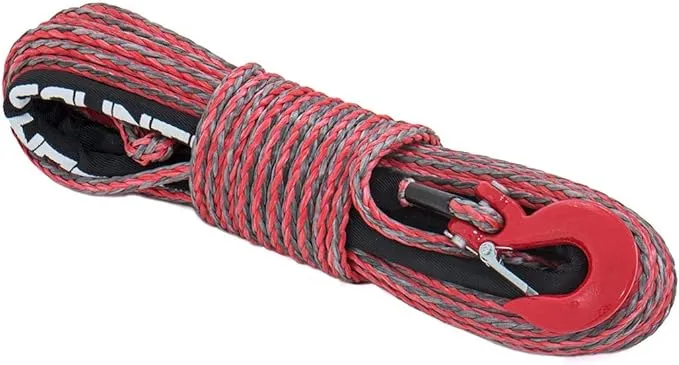 Synthetic Rope 3/8 inch 85 ft Red/Gray