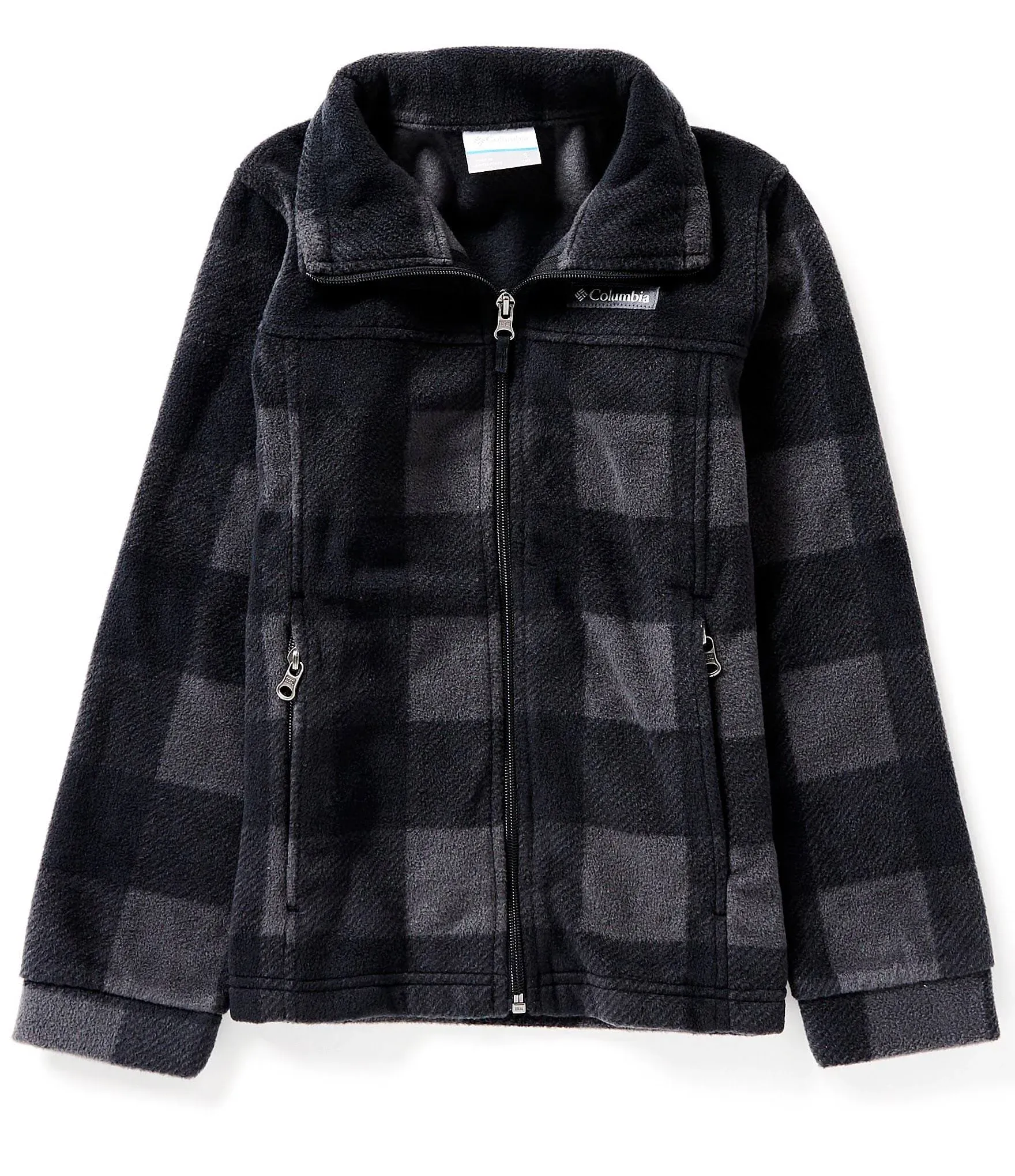 Boys' Columbia Zing III Fleece Jacket Large Black Check