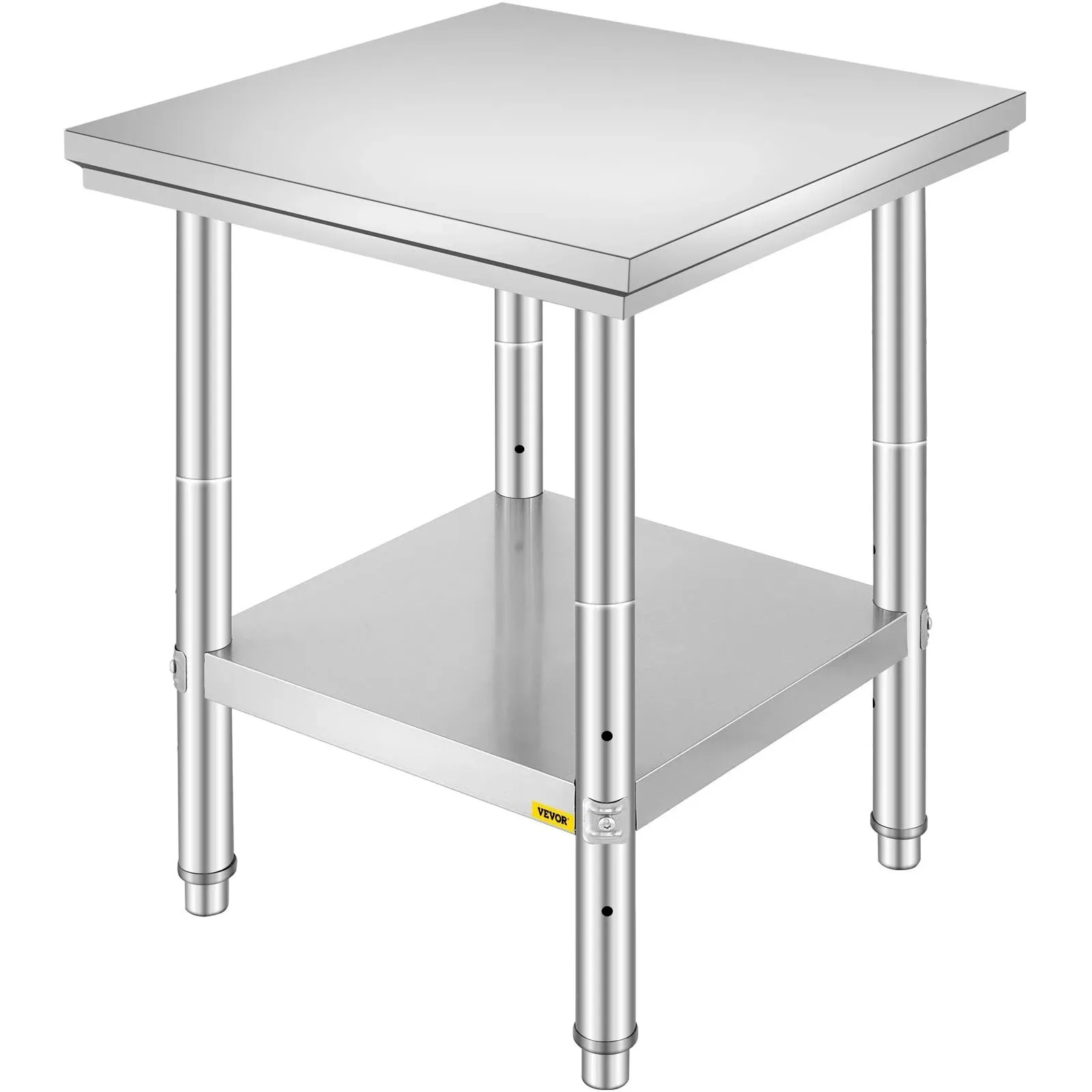 VEVOR Stainless Steel Work Table Commercial Kitchen Prep & Work Table Heavy Duty