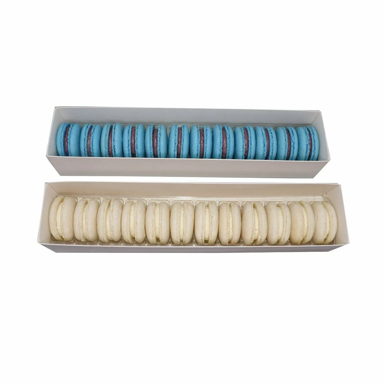 French Macaron Blue and White