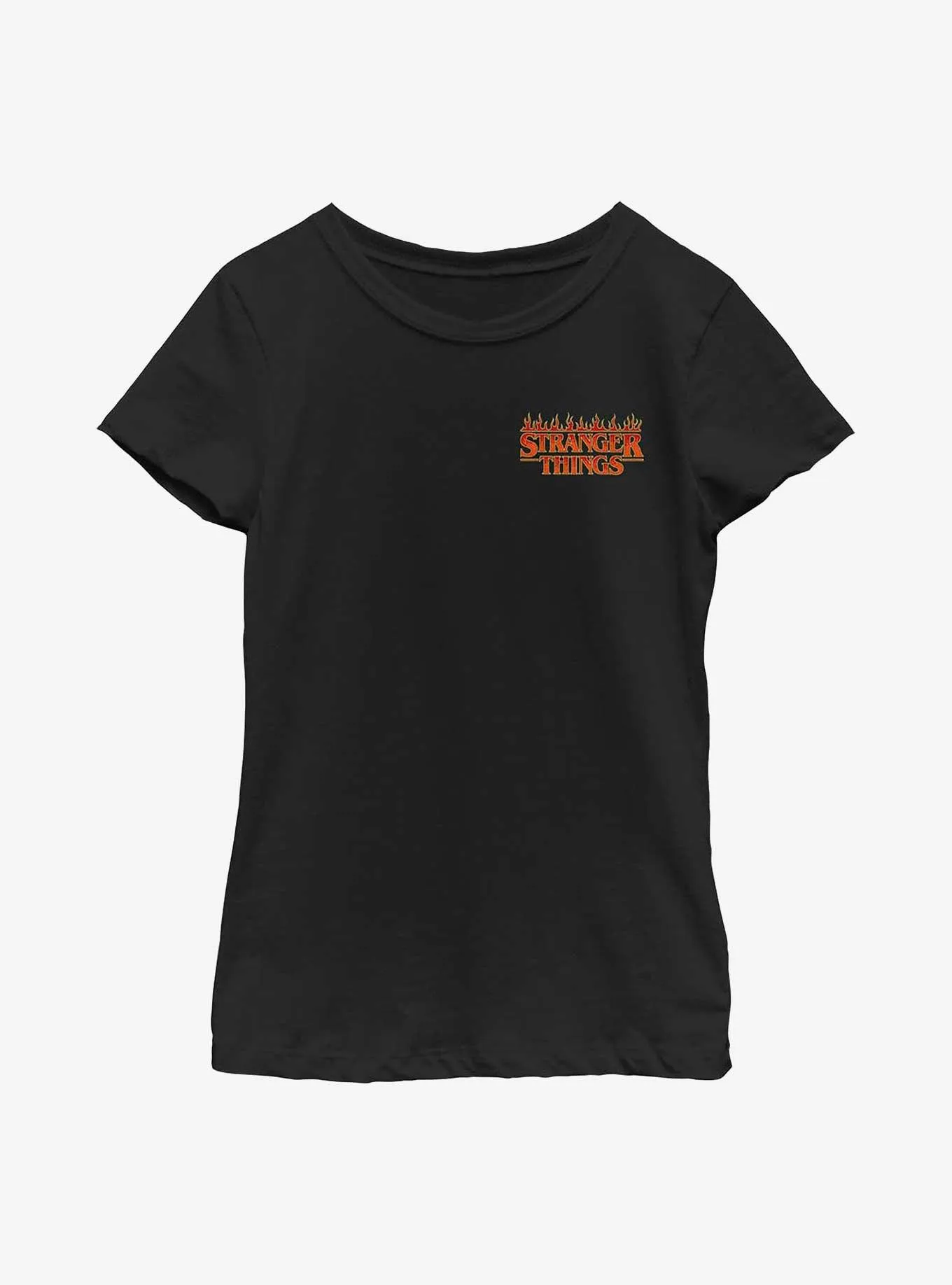 Stranger Things Fire Logo Youth Girls T-Shirt | BoxLunch