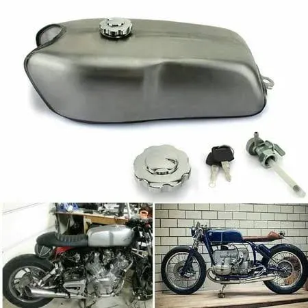 Universal Cafe Racer Gas Fuel Tank 9L 2.4 gal for All Models With This Tank Dimensions