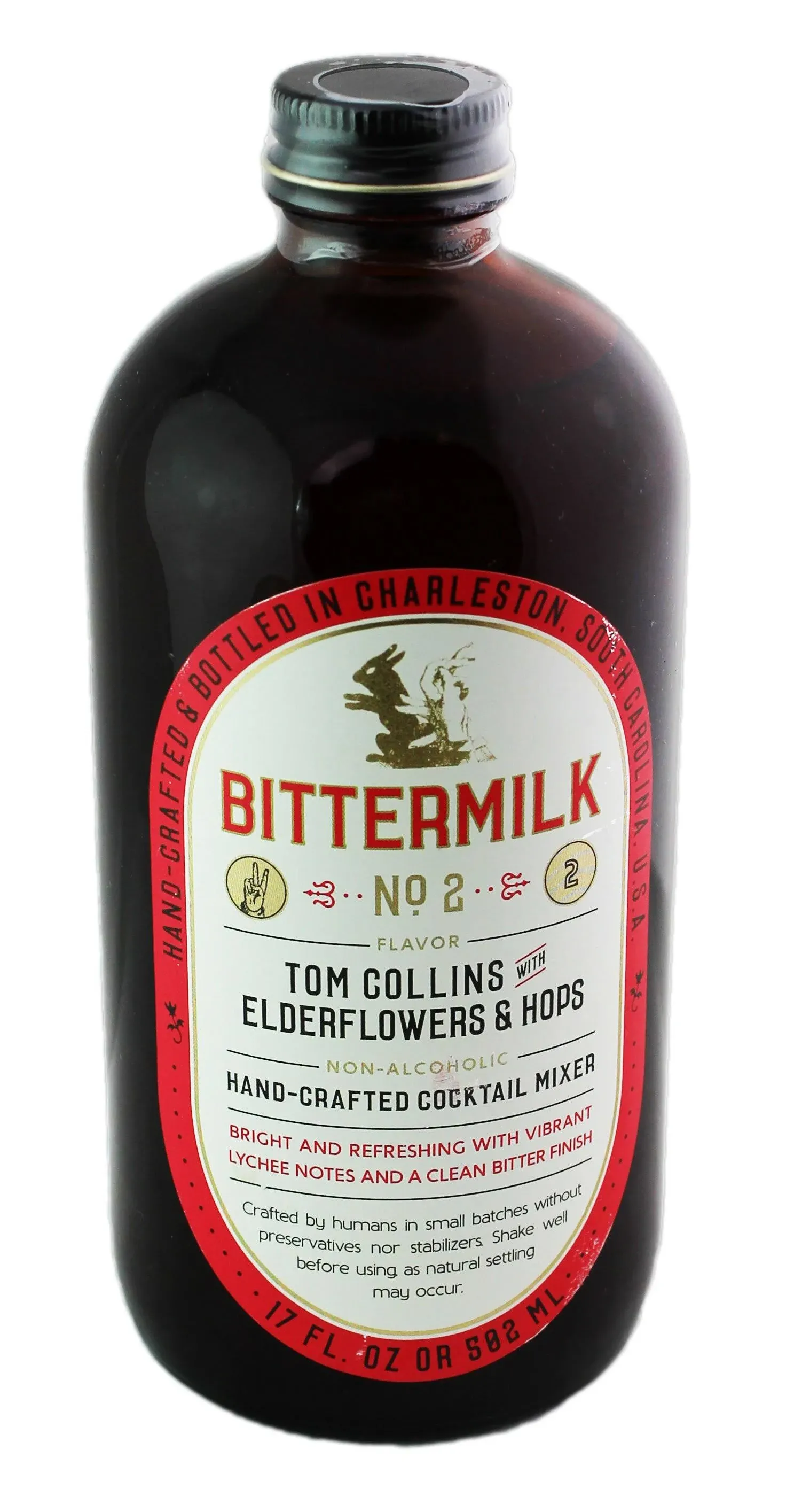 Bittermilk Cocktail Mixer, Handcrafted, Tom Collins with Elderflower & Hops, No 2 - 17 fl oz