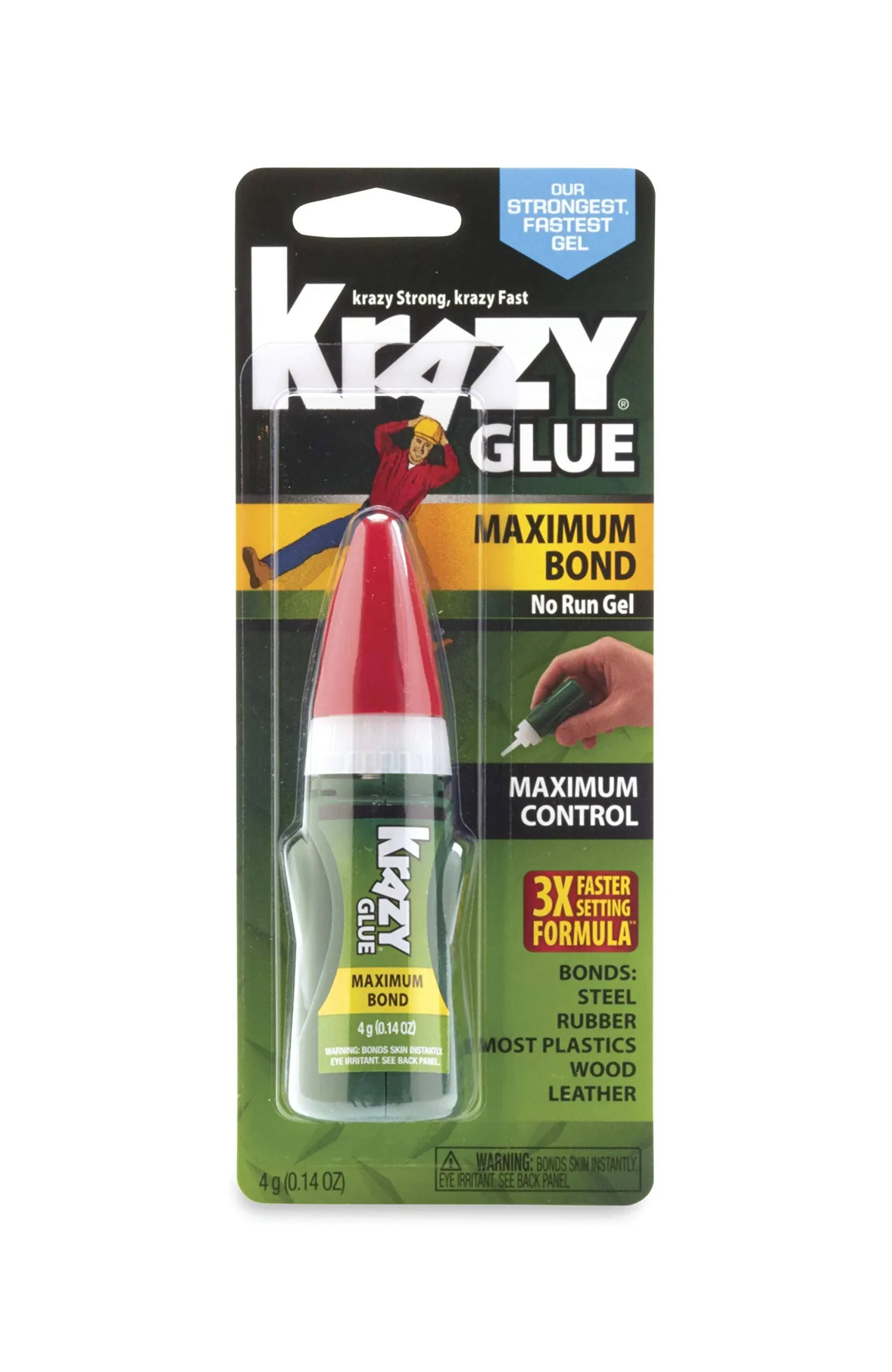 Krazy Glue KG49048MR EZ Squeeze Clear 4 Gram Gel Glue