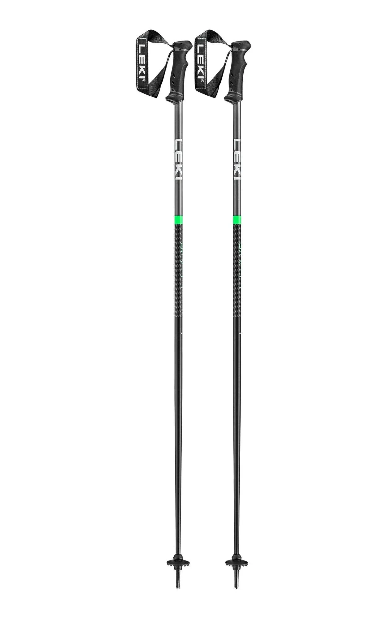 Leki QNTM Ski Poles Black/Green, 110cm