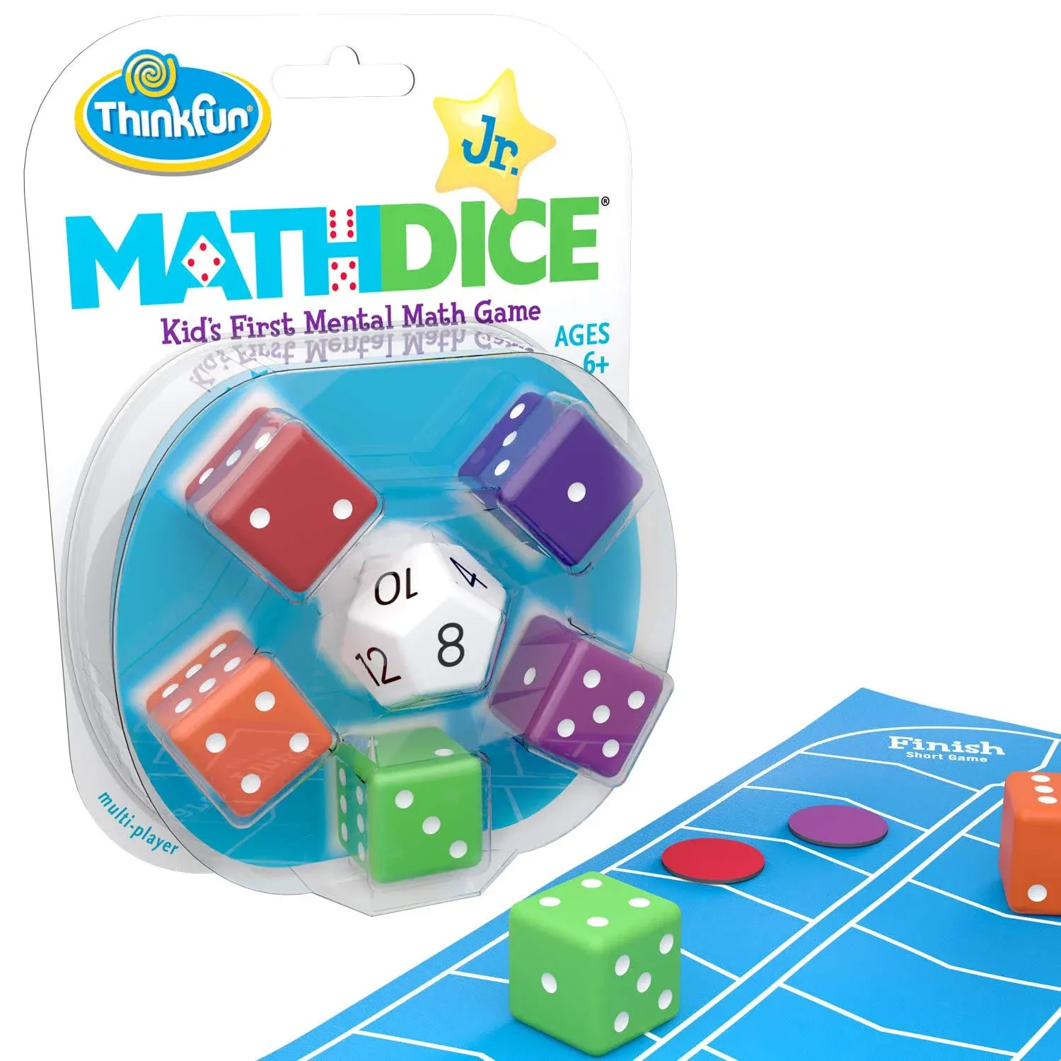 thinkfun math dice junior game for boys and girls age 6 and up teachers favorite and toy of the year nominee