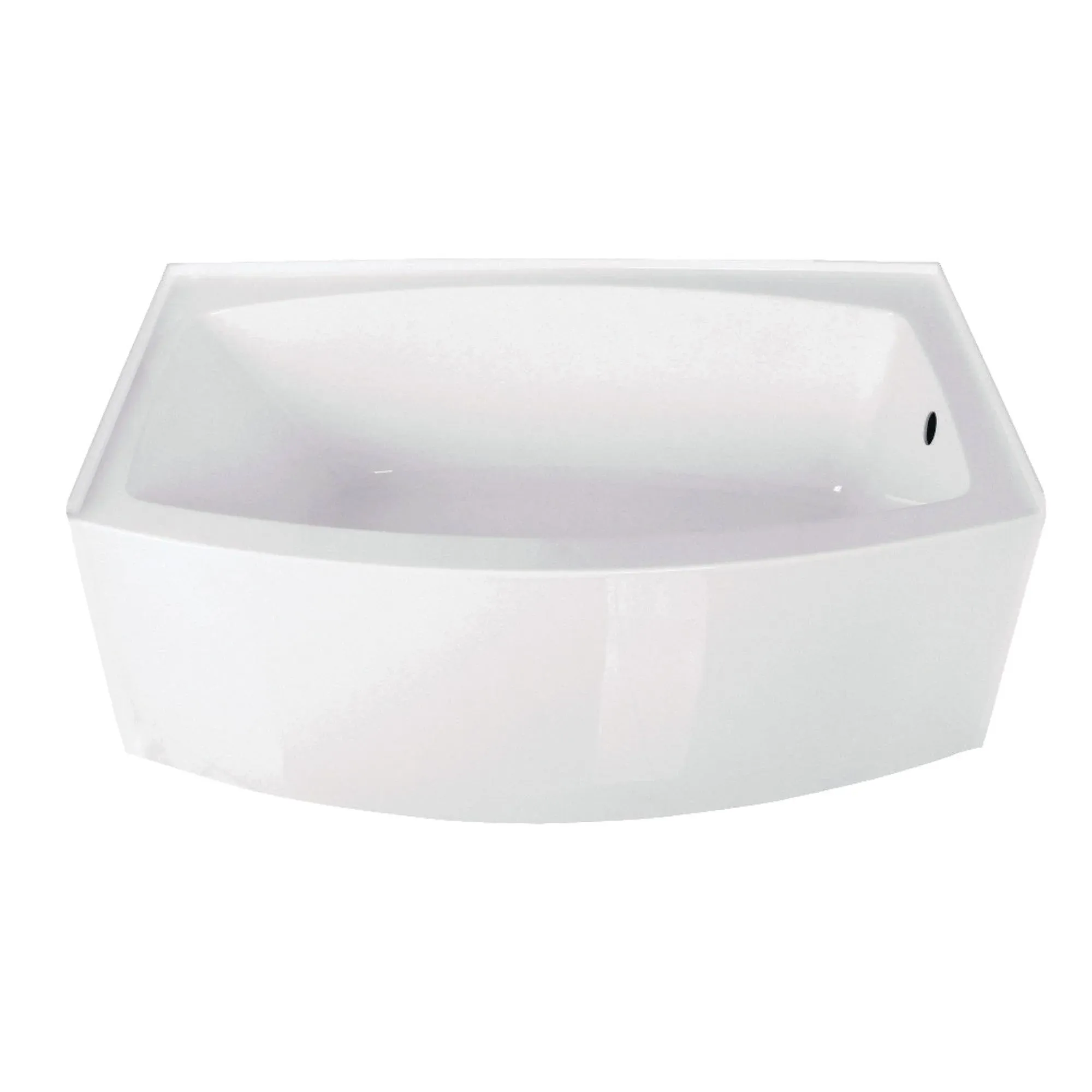 Aqua Eden 60 in. Acrylic Drain Rectangular Alcove Soaking Bathtub