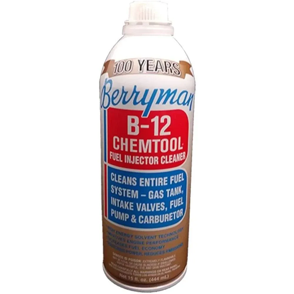 Berryman 1120 B-12 Chemtool Thru-Rail Fuel Injector Cleaner - 12 oz.