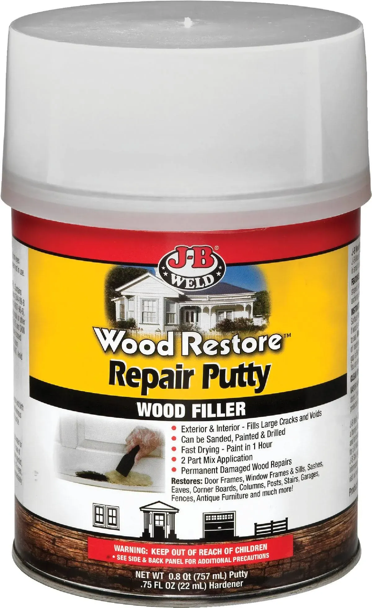 J-B Weld Wood Restore Repair Putty - 12 oz