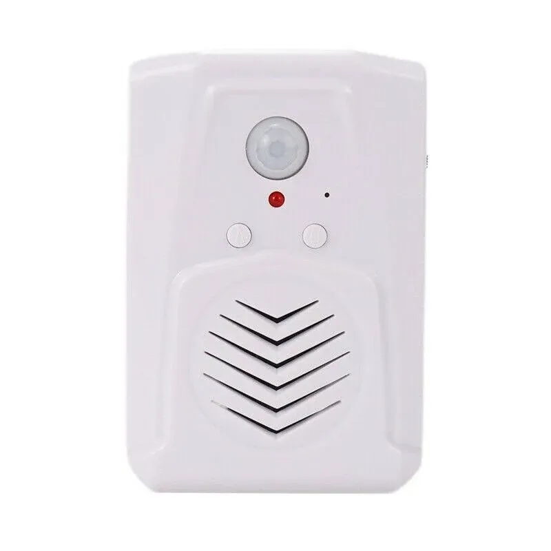 PIR Infrared Motion Sensor Activated Recordable Voice Audio Player Entrance Welcome Doorbell for Shop Store with USB Cable, Download MP3 Files Freely