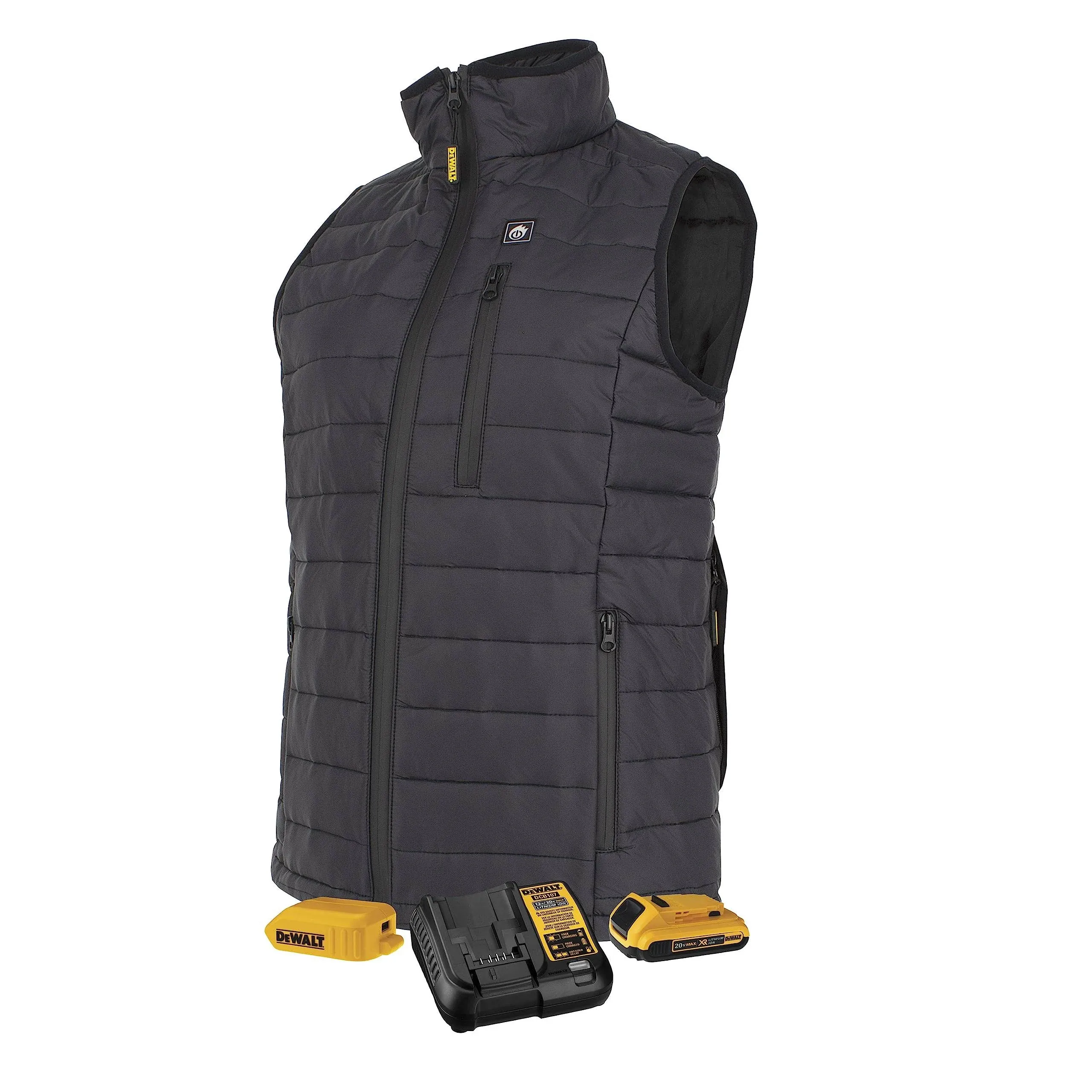 Dewalt DCHV094D1-M Women&#039;s Lightweight Puffer Heated Vest Kit - M, Black New