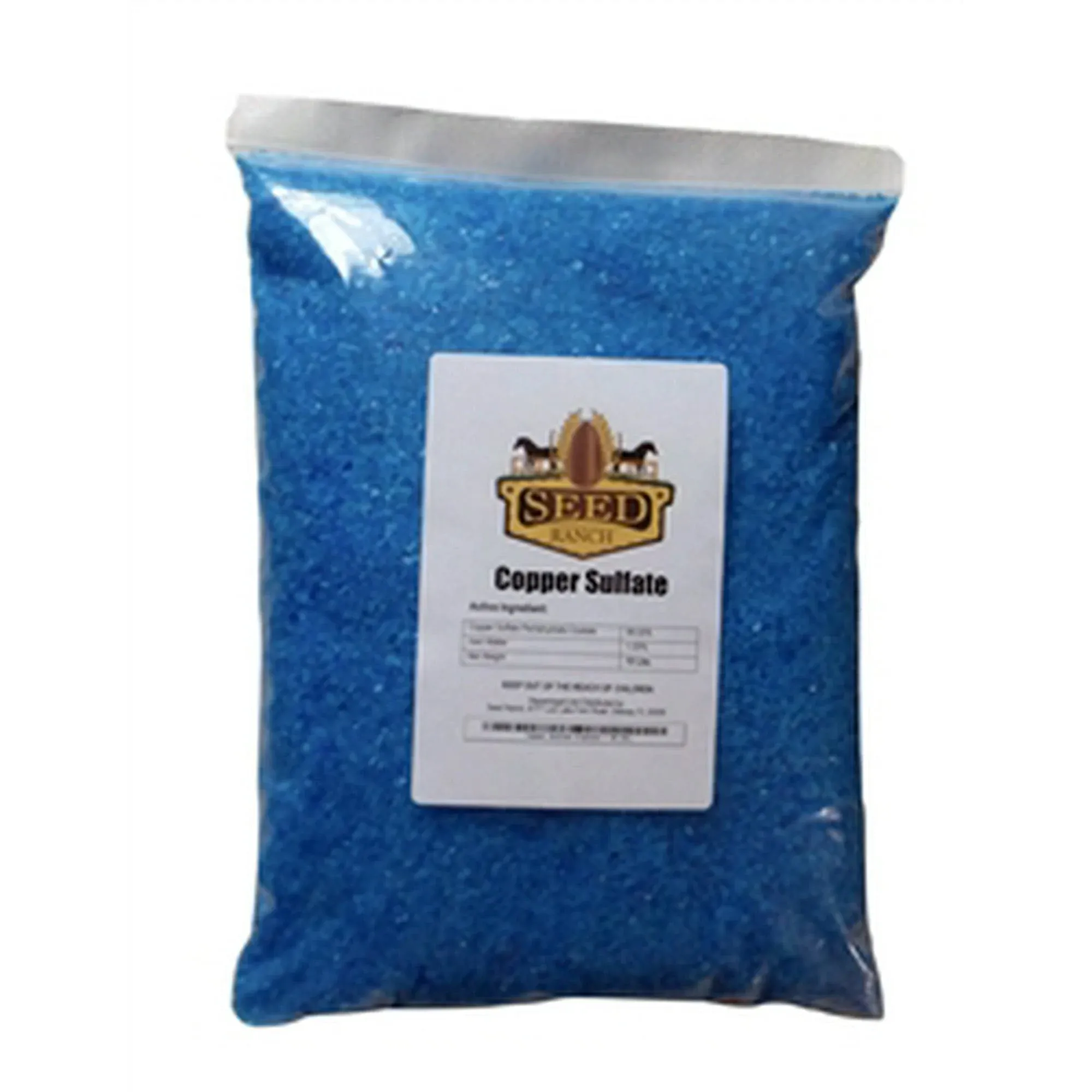 Copper Sulfate Small Crystals 10lb Bag