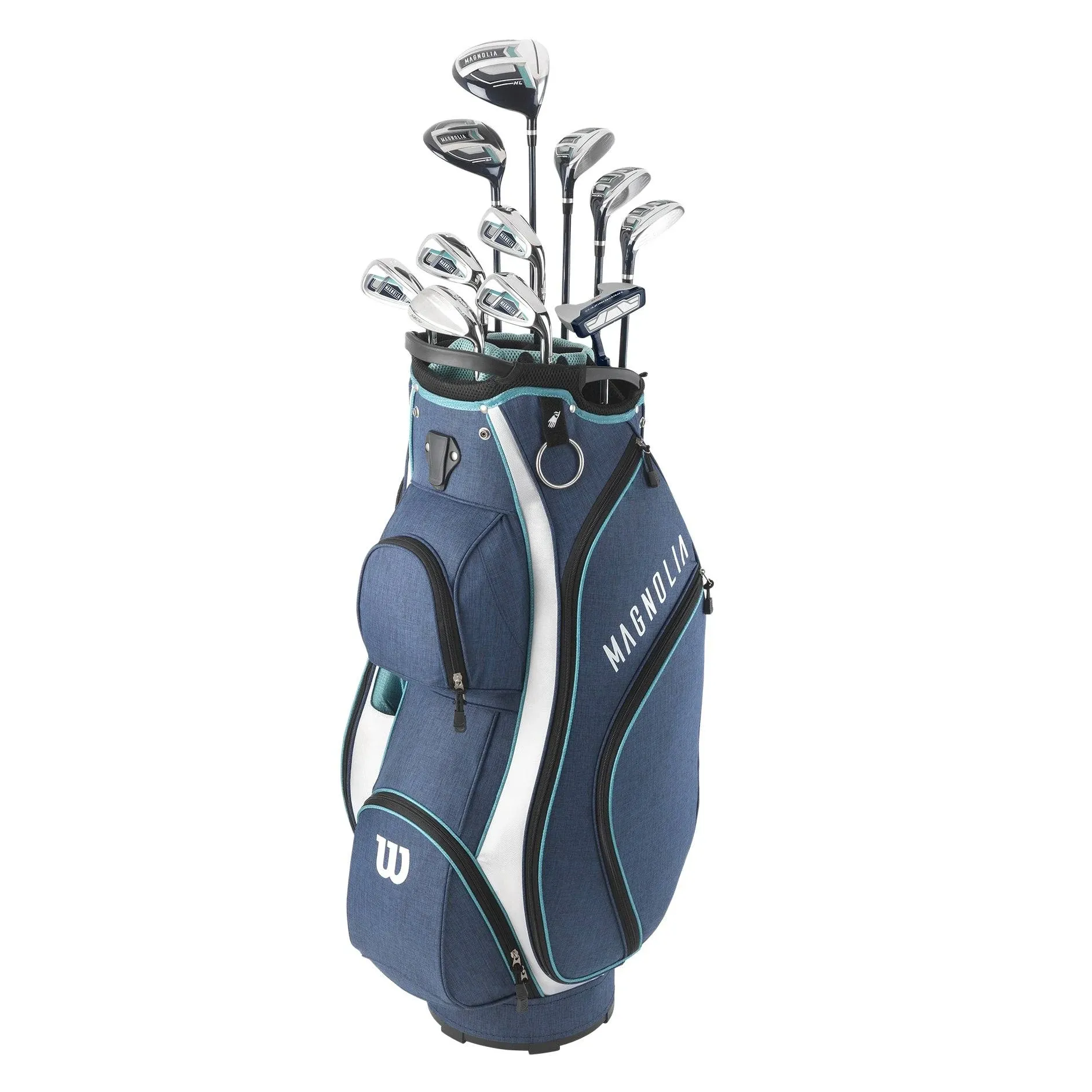 Wilson Women's Magnolia Cart Bag Complete Set RH Navy Standard