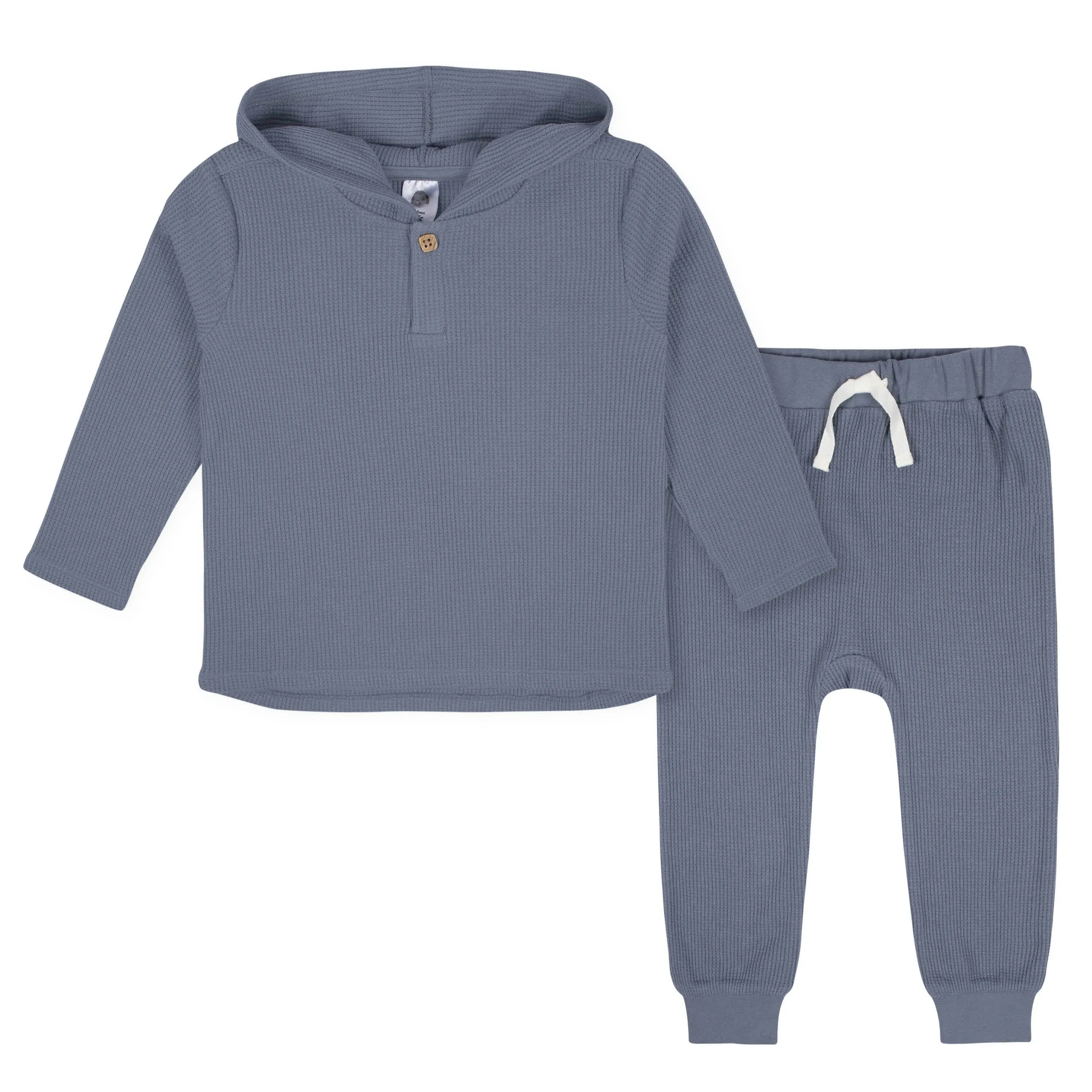 Gerber 2-Piece Infant & Toddler Boys Waffle Hoodie & Jogger Set