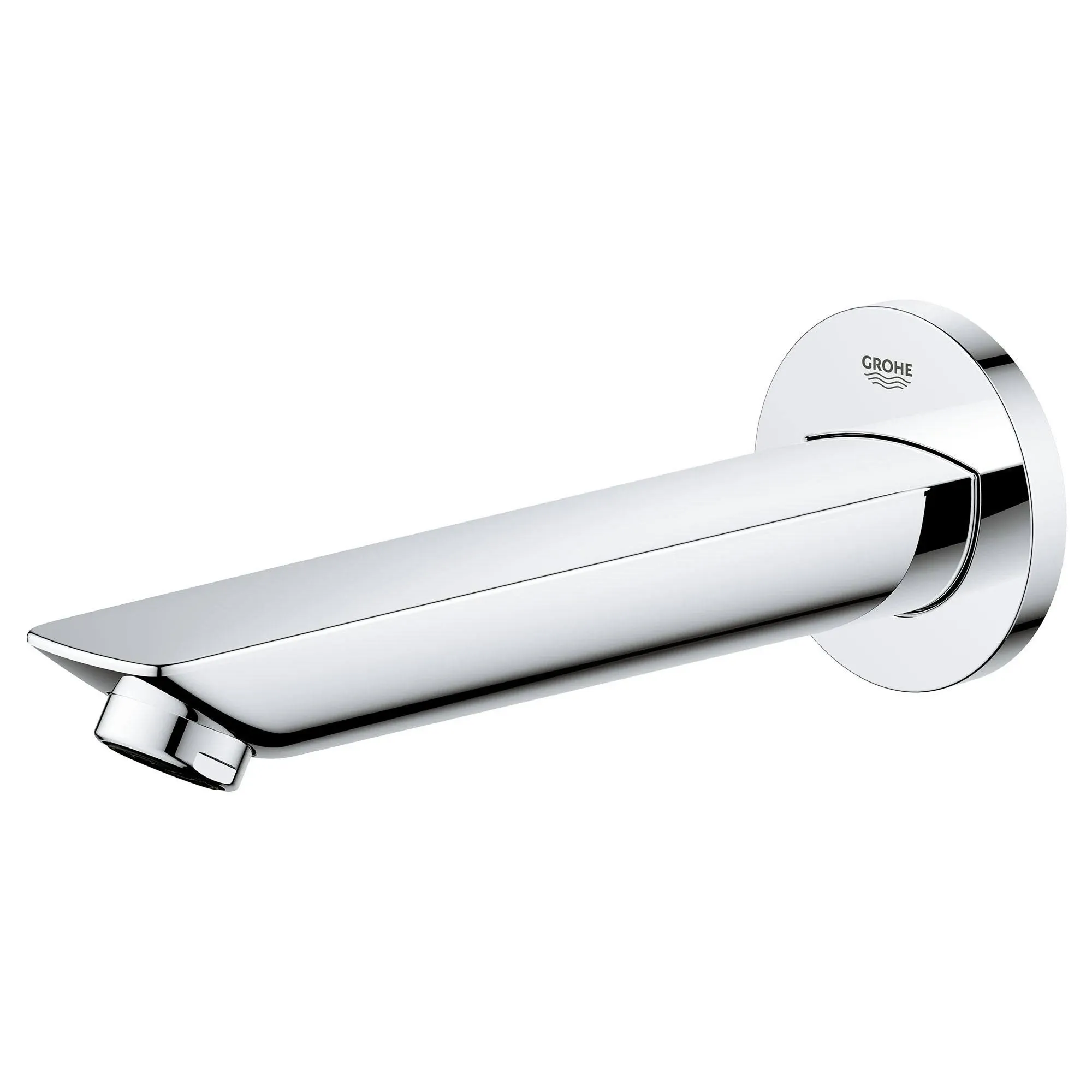 GROHE BauLoop Wall-Mount Tub Spout StarLight Chrome Bath Quality New