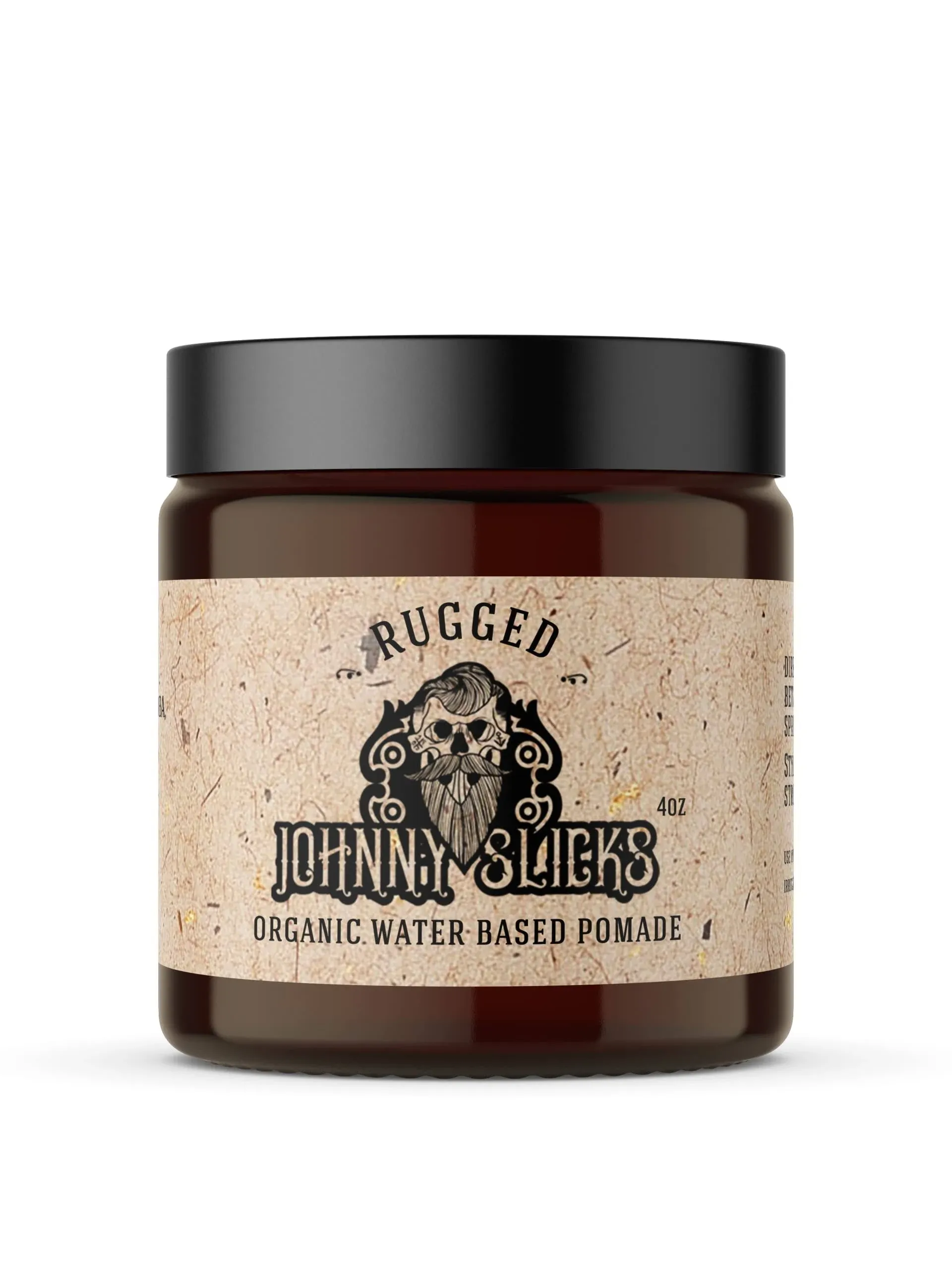 Johnny Slicks Water Based Pomade | Strong Hold, High Shine, Organic Rugged 