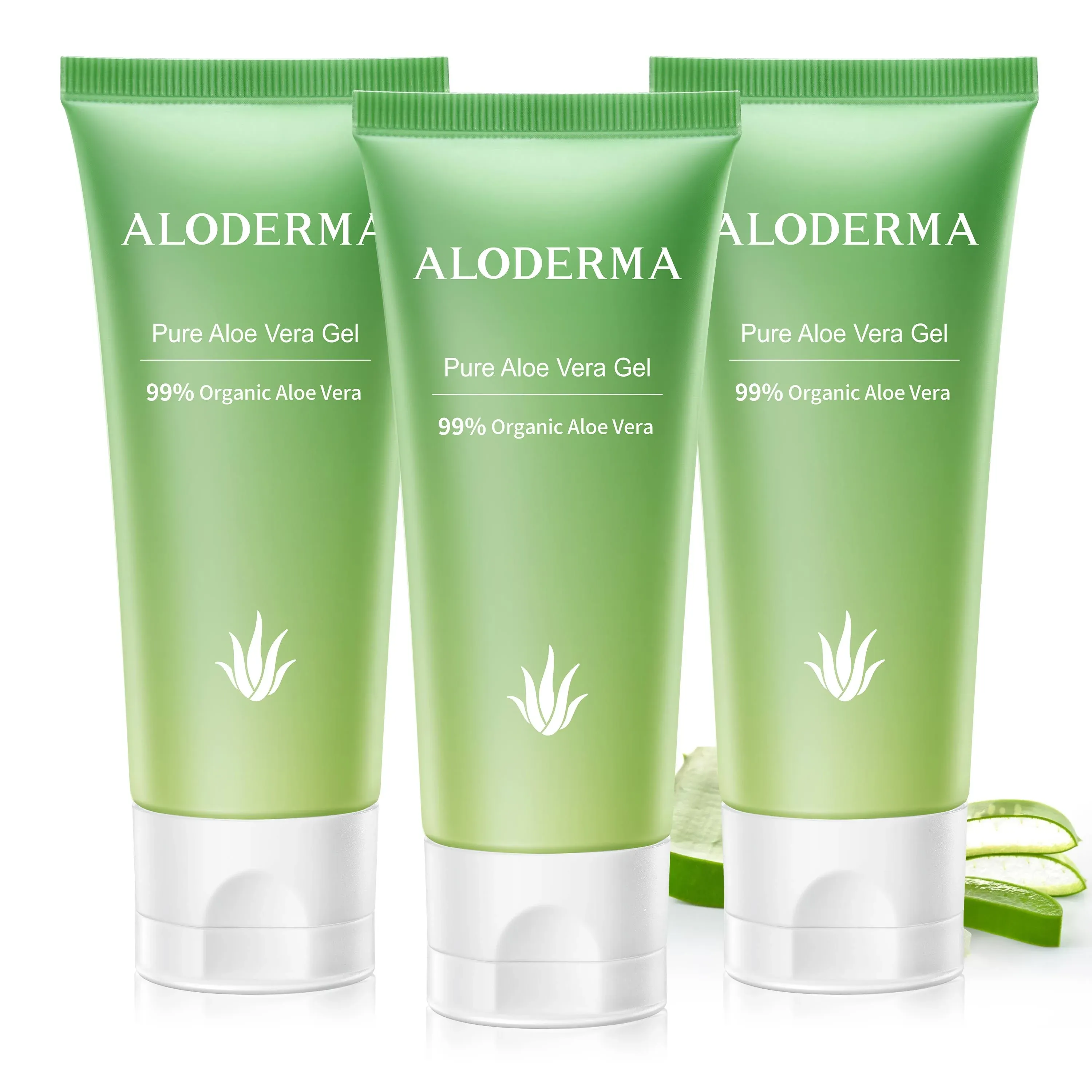 Aloderma Pure Aloe Vera Gel - 114g, 3 Tubes