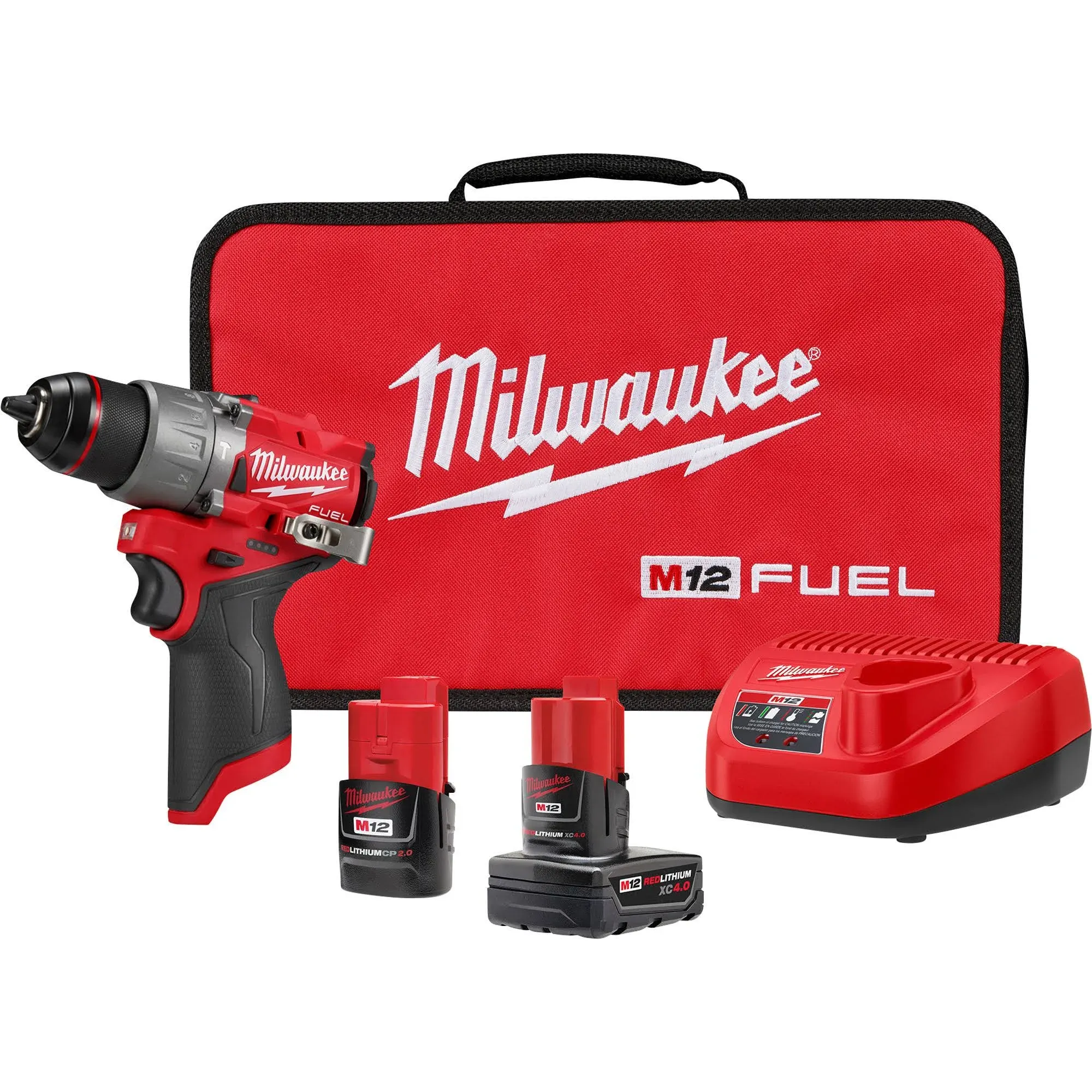 Milwaukee 3404-22 M12 Fuel 1/2" Hammer Drill Driver Kit