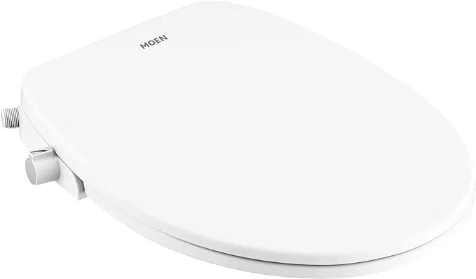 Moen EB1500-E 3-Series Standard Electronic Bidet Toilet Seat with Remote Control, White