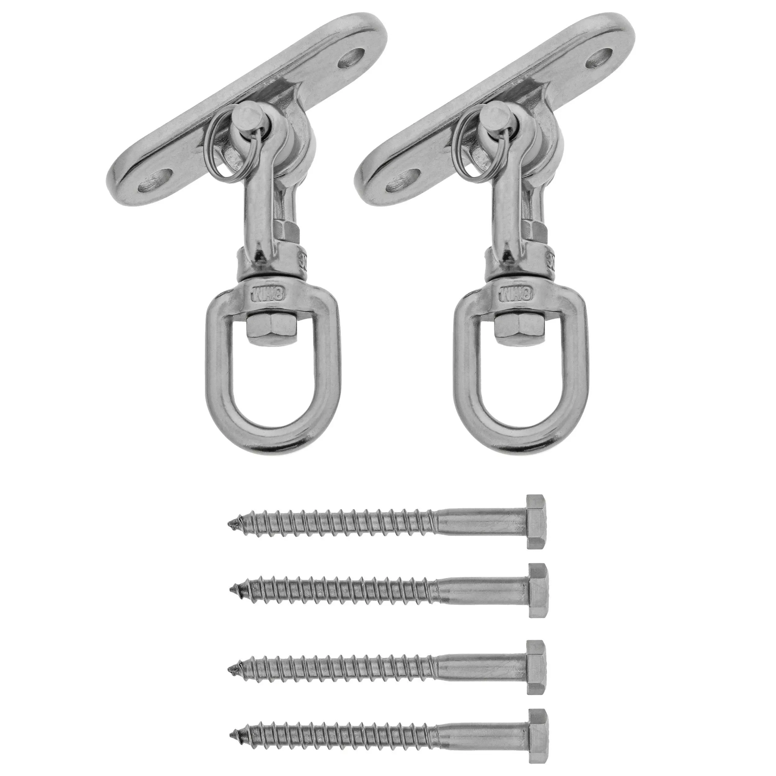 Heavy Duty 2000lb Tire Swing Swivel Hanger Kit 2pk 360 Degree Spinner Swing Hard