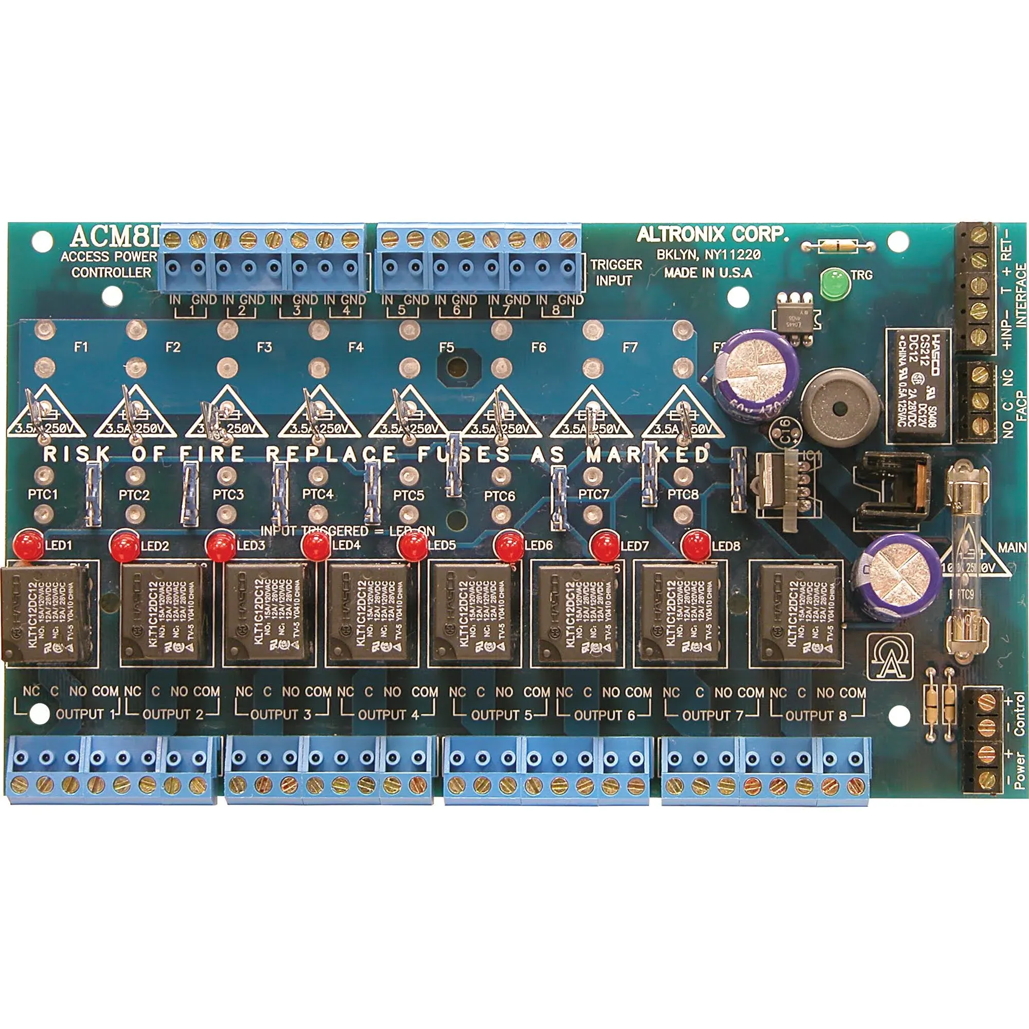 Altronix Power Module ACM8CB,Output Access Power Controller Module