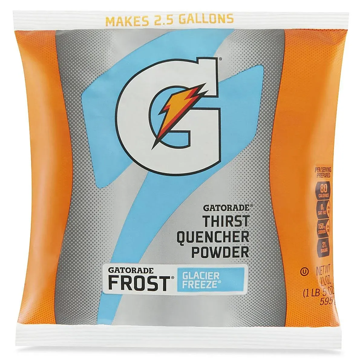 Gatorade Powder - 6 Gallon, Glacier Freeze - Case of 14 - S-12936GF