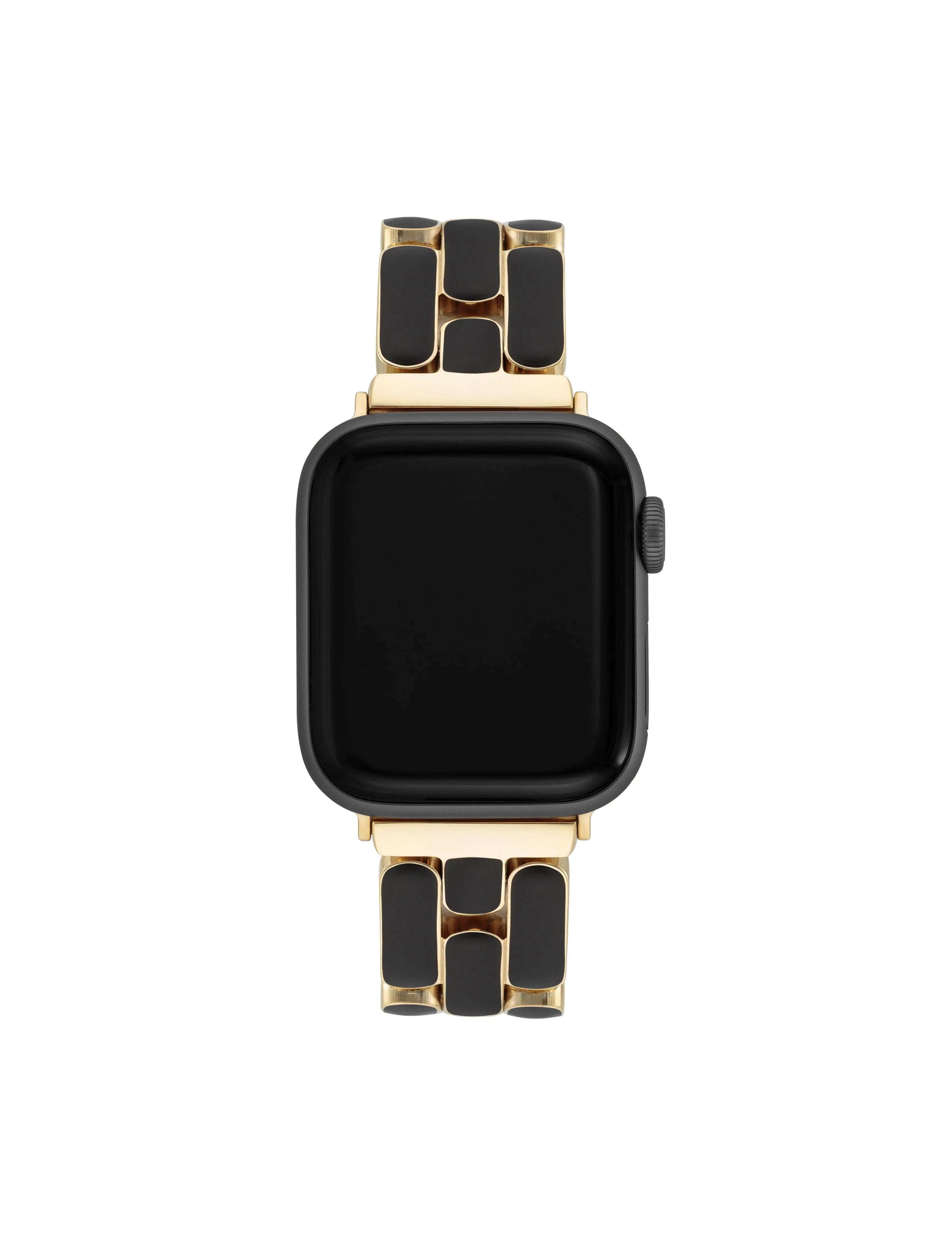 Anne Klein 20mm Apple Watch Watchband in Gold-Tone/Black