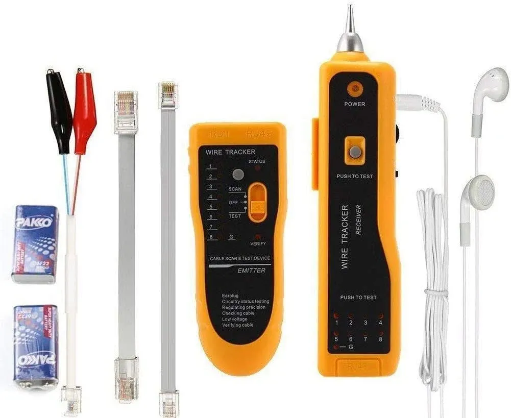 Wire Tracker RJ11 RJ45 Cable Tester Line Finder Multifunction Wire Tracker To...