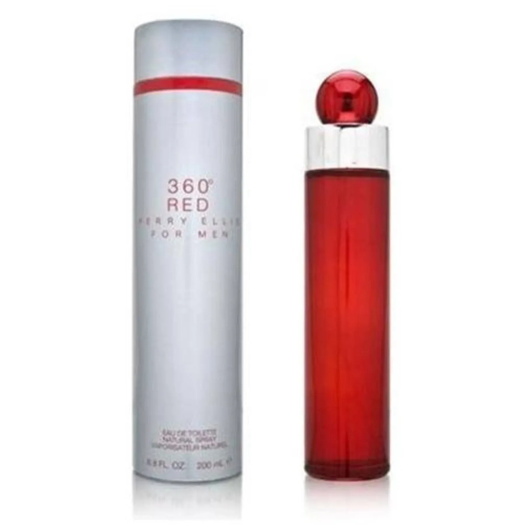 Perry Ellis 360 Red for Men, 3.4 fl oz EDT, Gray