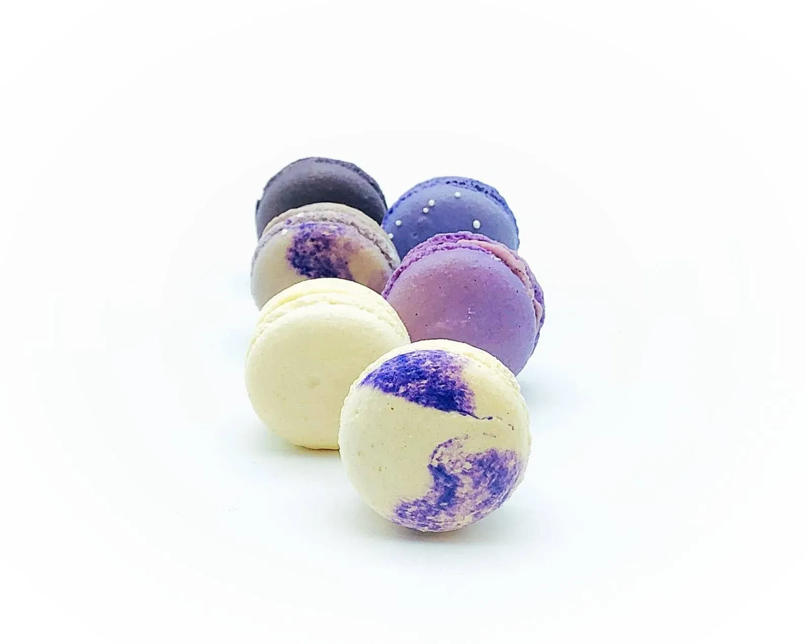 24 Pack Assorted Macaron, The Purple Set | Great for any party, celebration.