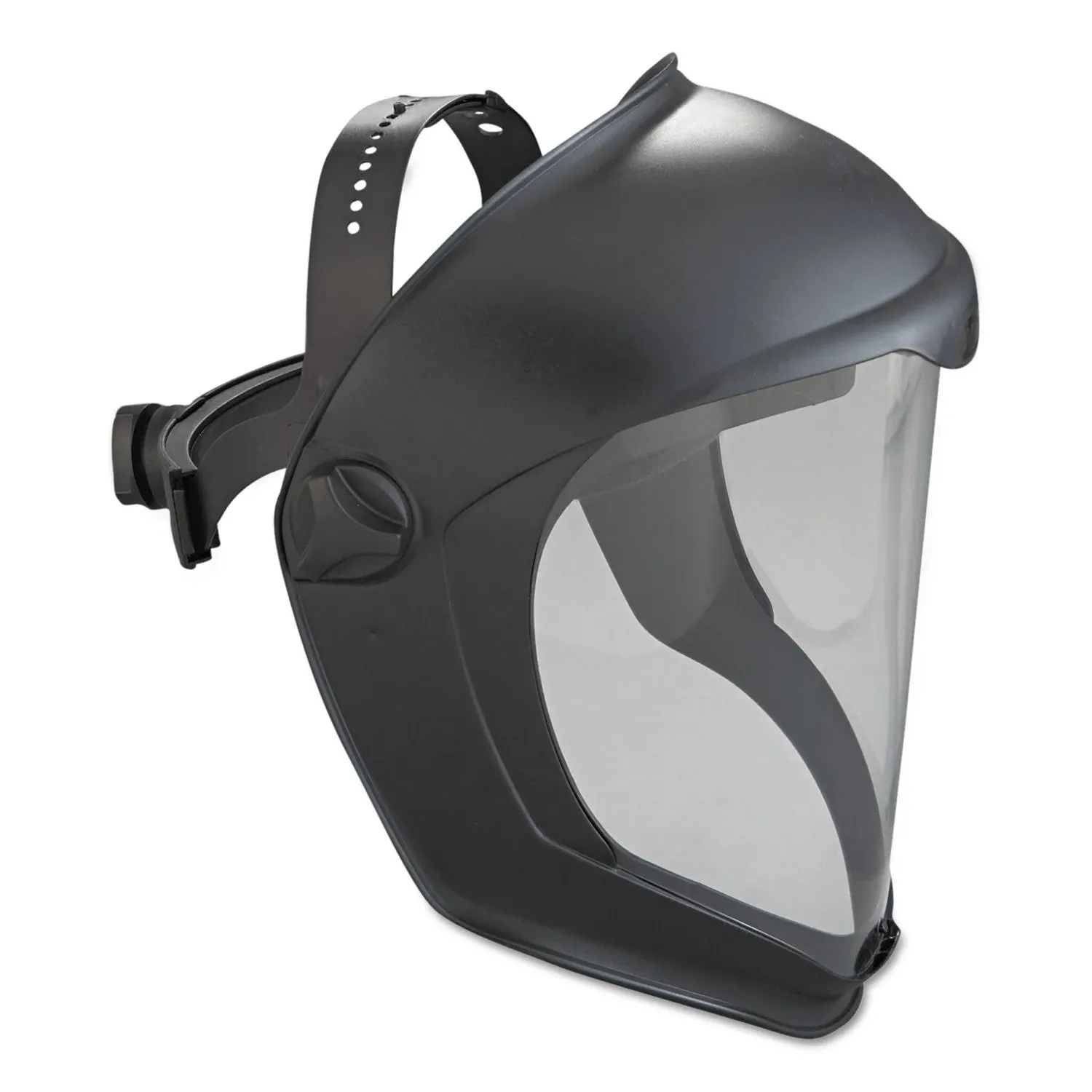 Uvex Bionic Face Shield, Matte Black Frame, Clear Lens S8510