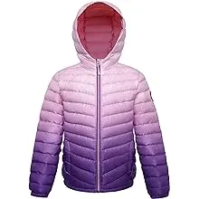 Little and Big Girls' Ultra Light Packable Down Puffer Jacket