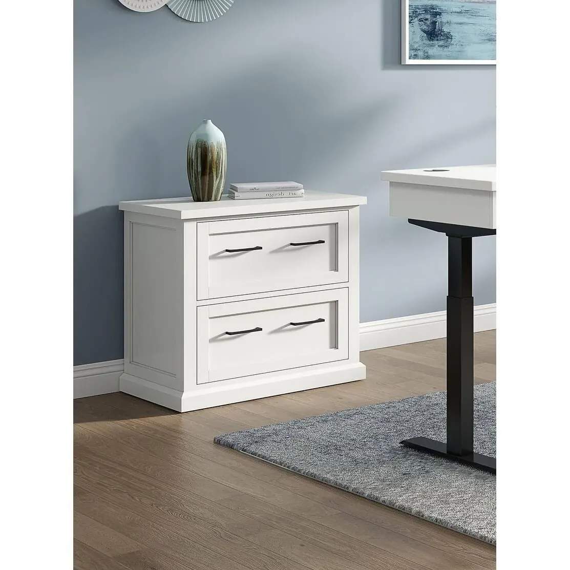 Martin Furniture - Abby - Modern Wood Lateral File, Fully Assembled, White - IMAY450