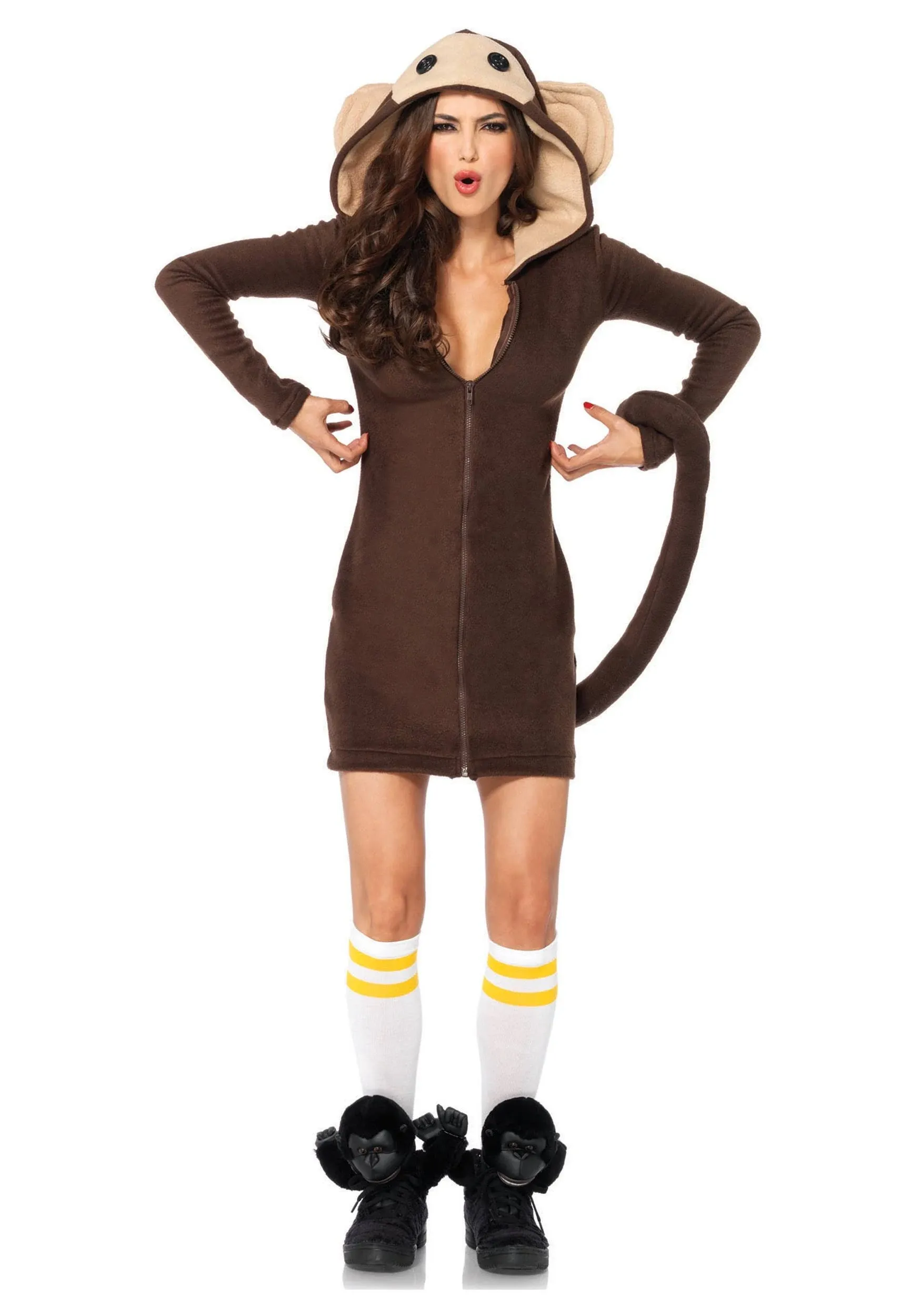 Women&#039;s Leg Avenue Cozy Monkey Halloween Costume, Small