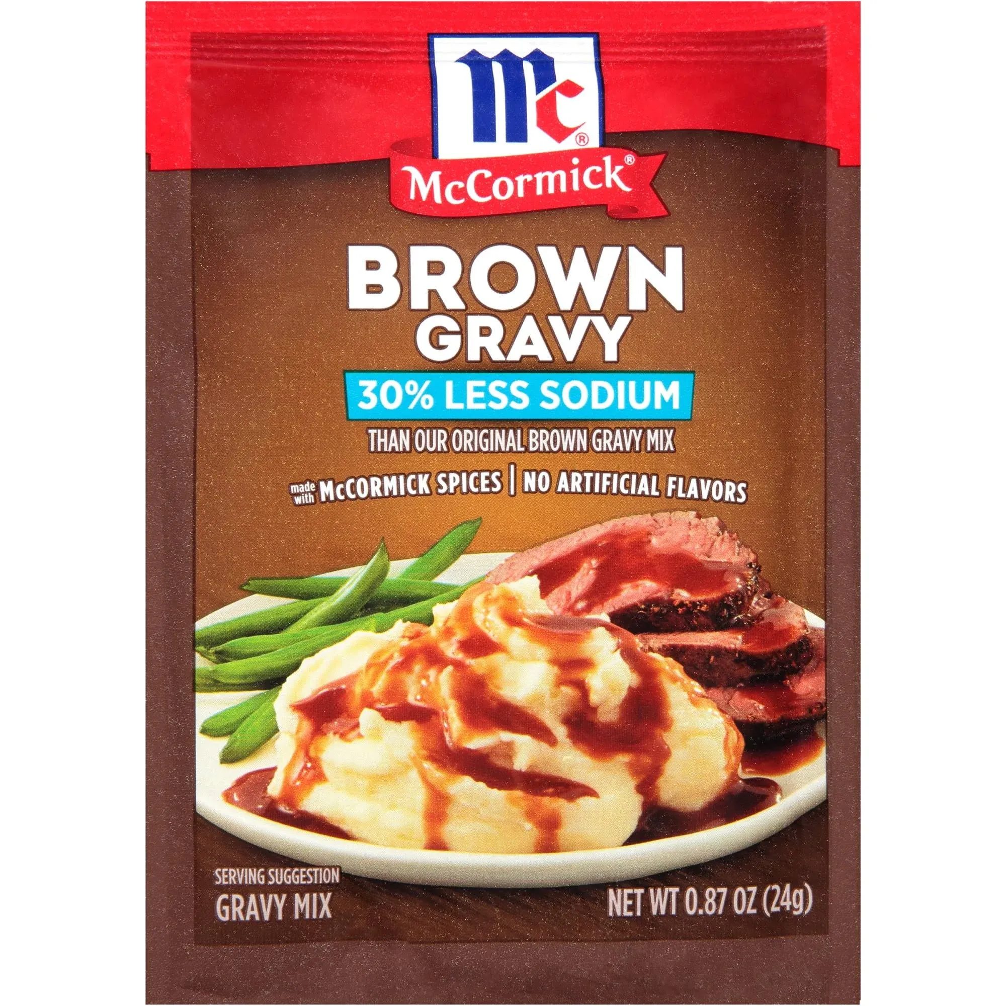 Mccormick 30% Less Sodium Brown Gravy Mix