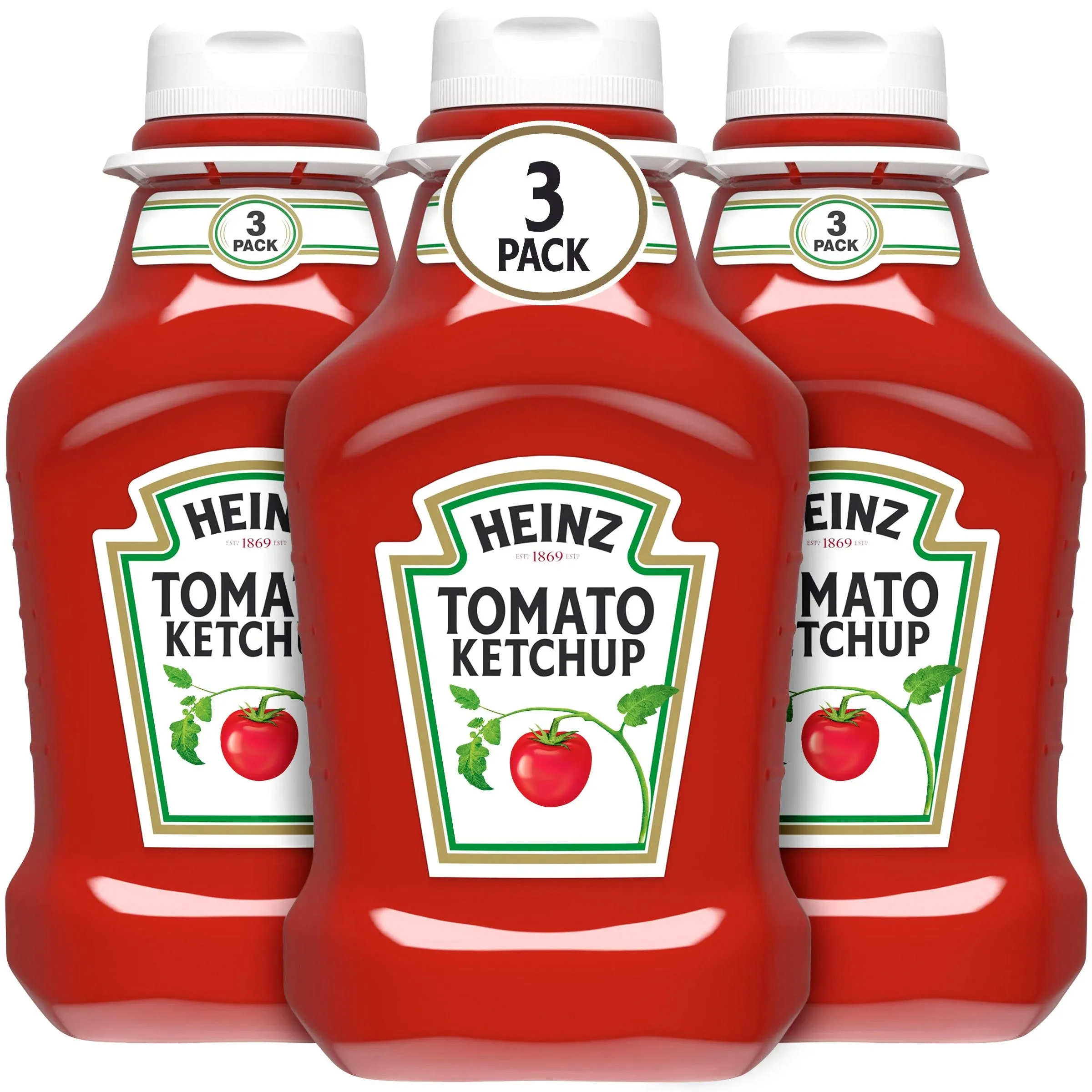 Heinz Original Tomato Ketchup Bottles (44 oz., 3 pk.) Free Shipping