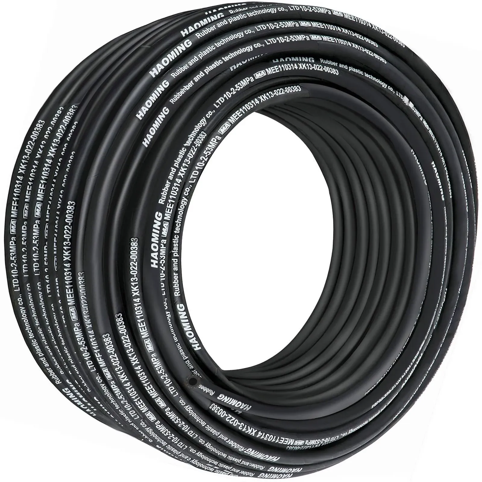 VEVOR Hydraulic Hose Rubber Hydraulic Hoses with 2 High-Tensile Steel Wire Braid