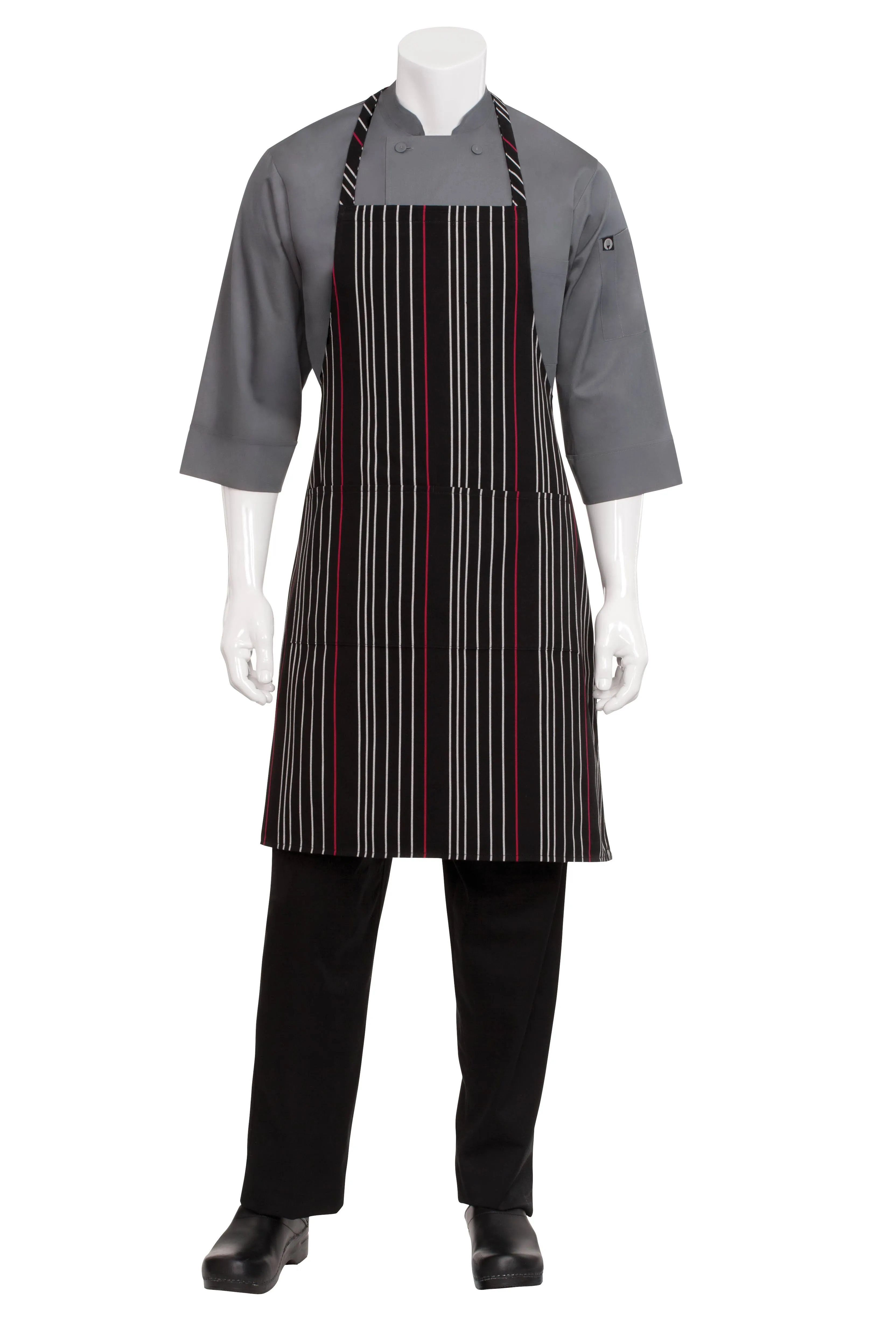 Chef Works Striped Bib Apron